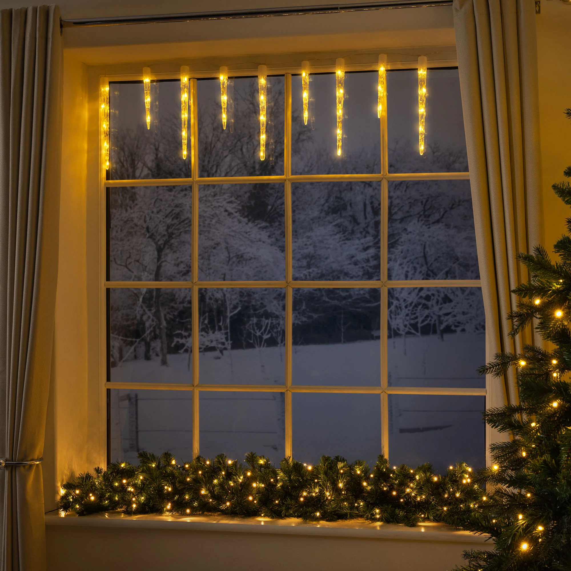 10 Battery Operated Icicle Lights - Image 8