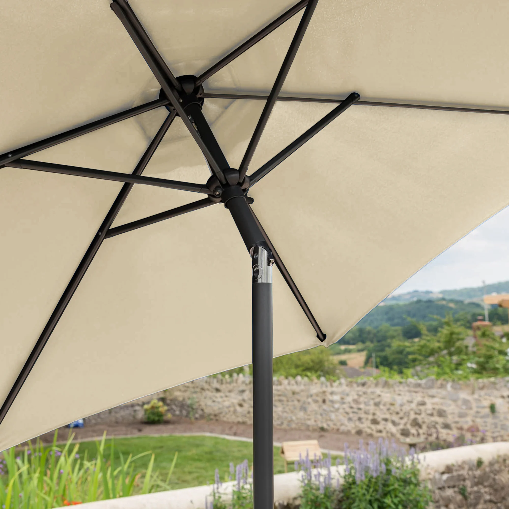 Crank & Tilt Parasol – 2.4m - Image 19