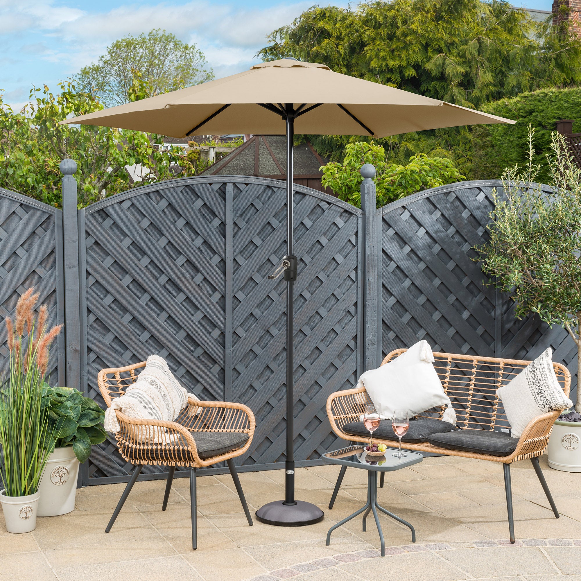 Parasol with Crank – 2.4m - Image 3