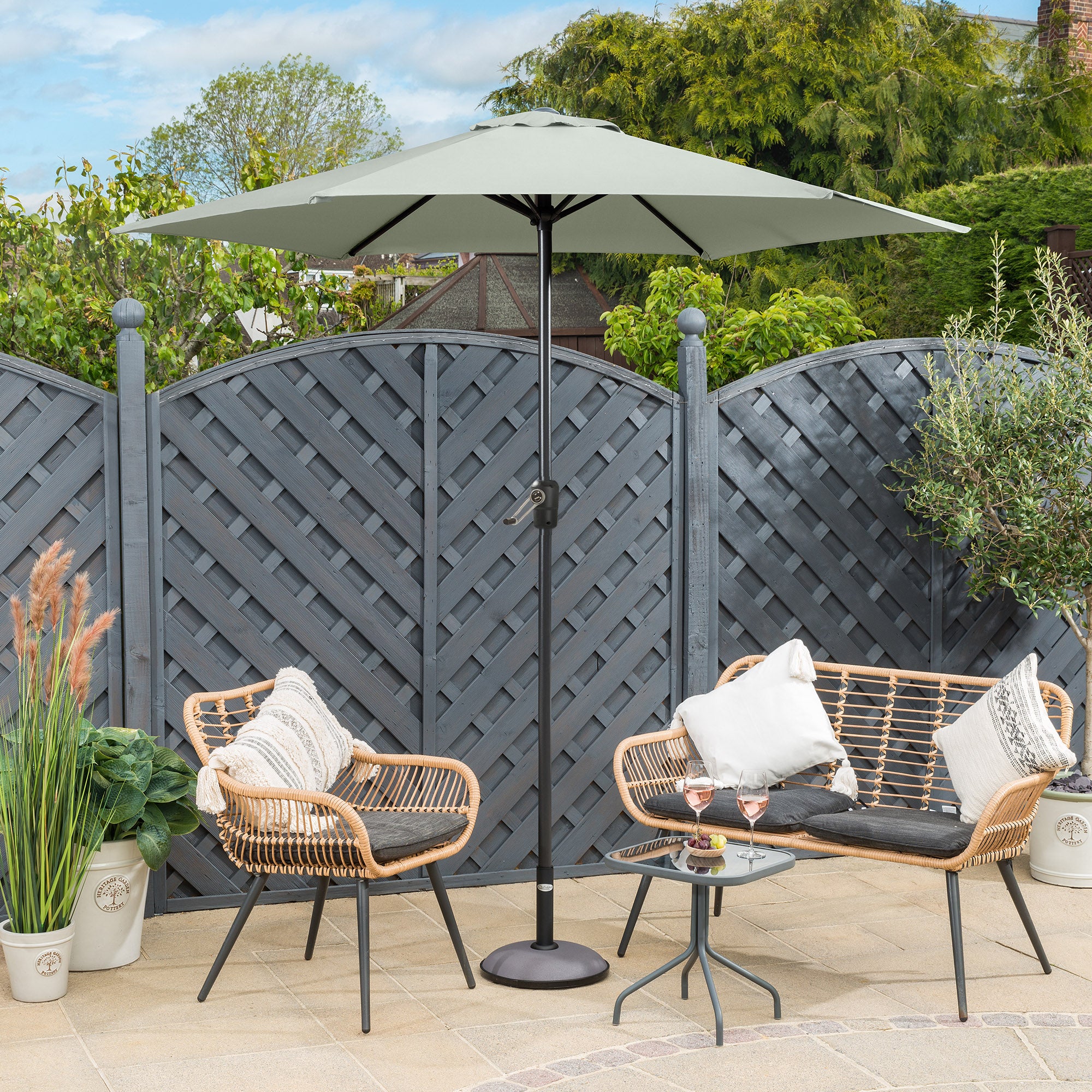 Parasol with Crank – 2.4m - Image 6