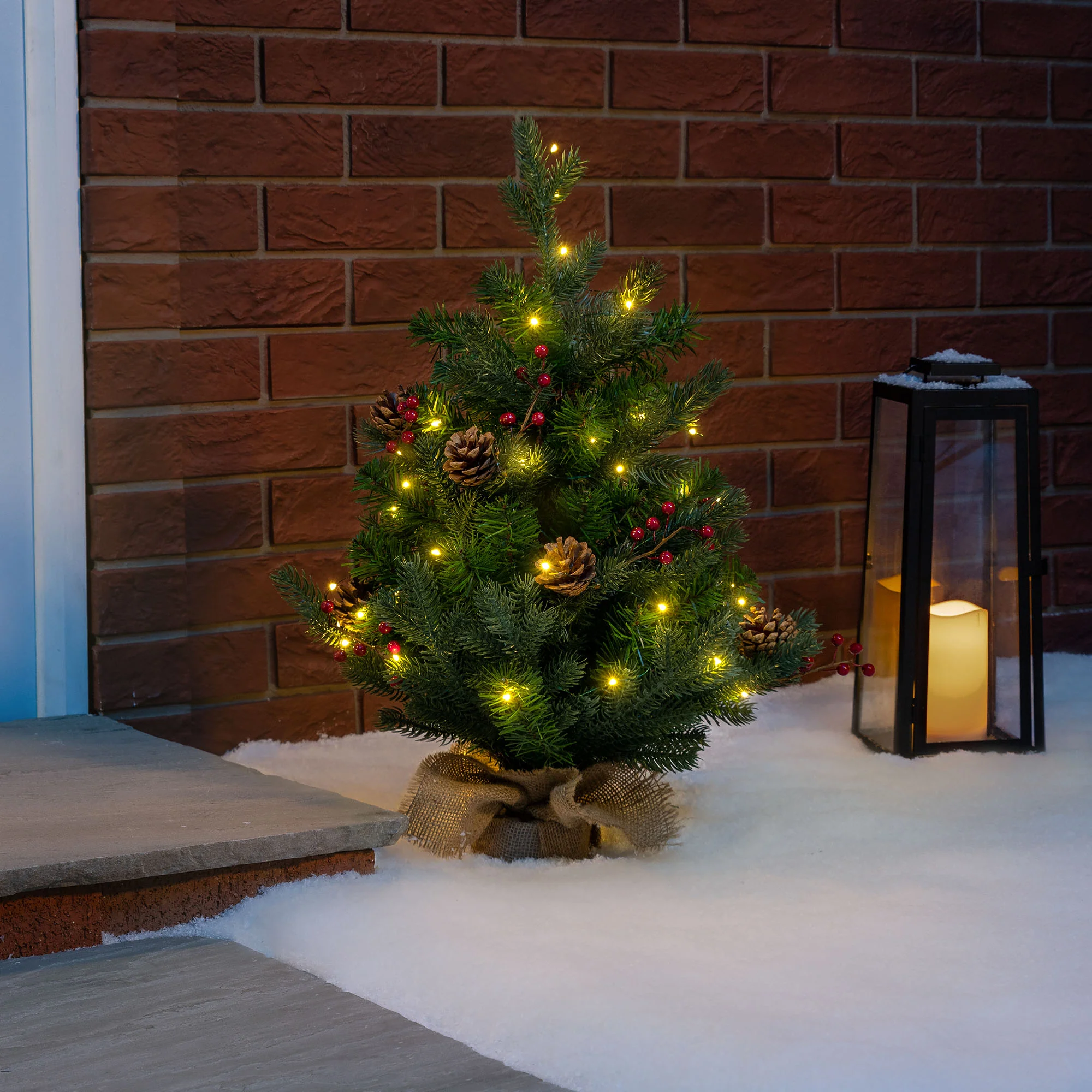 2ft Mini Cone & Berry Christmas Tree - Image 3