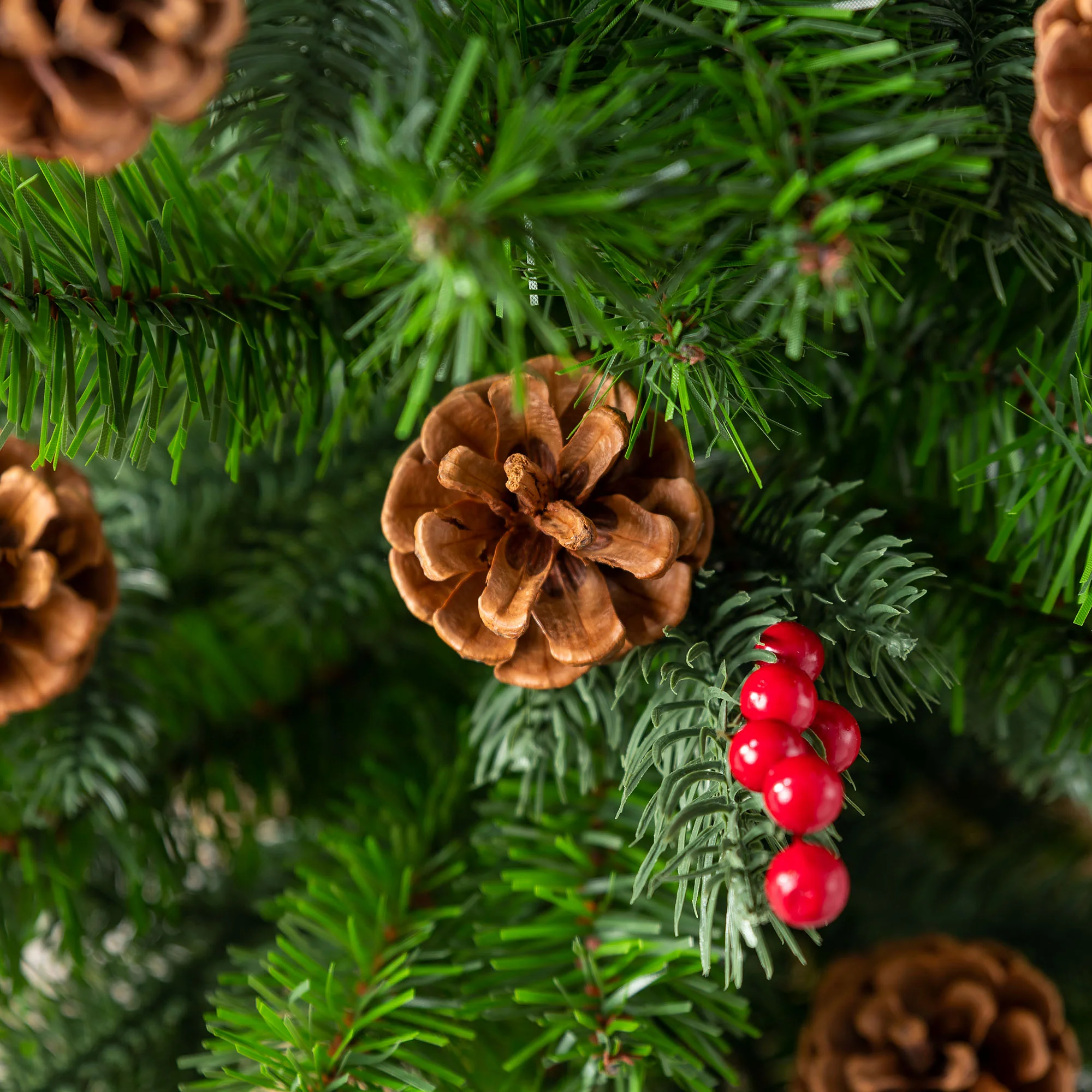 2ft Mini Cone & Berry Christmas Tree - Image 4
