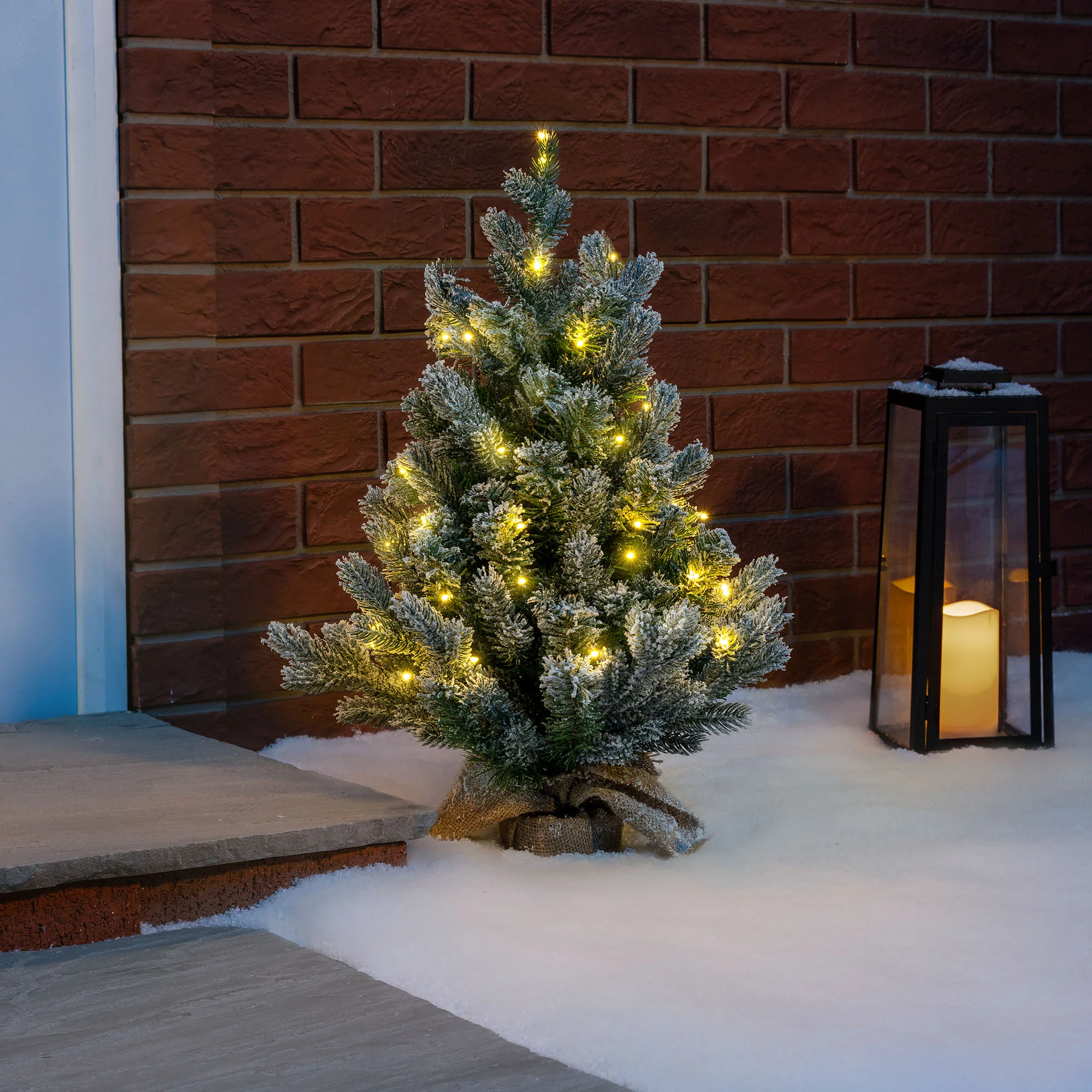 2ft Mini Flocked Christmas Tree - Image 3