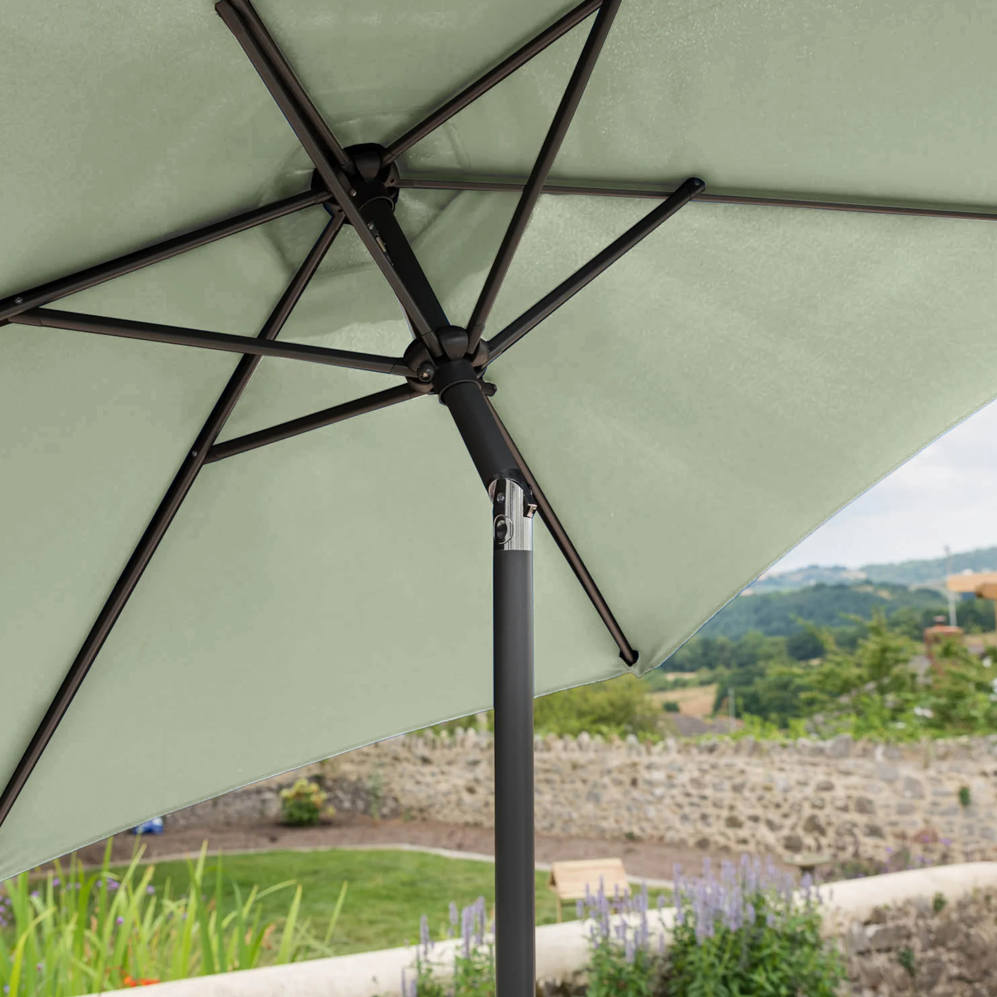 Crank & Tilt Parasol – 2m - Image 12