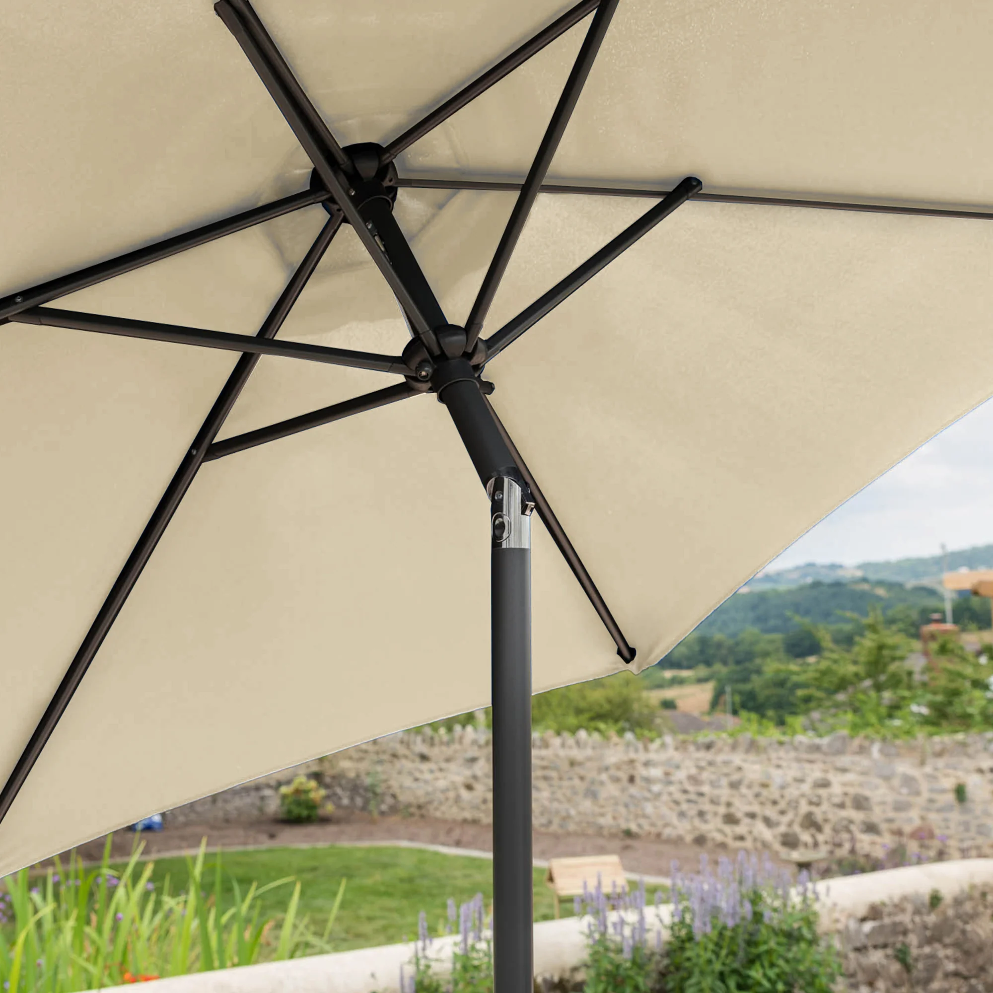 Crank & Tilt Parasol – 2m - Image 9