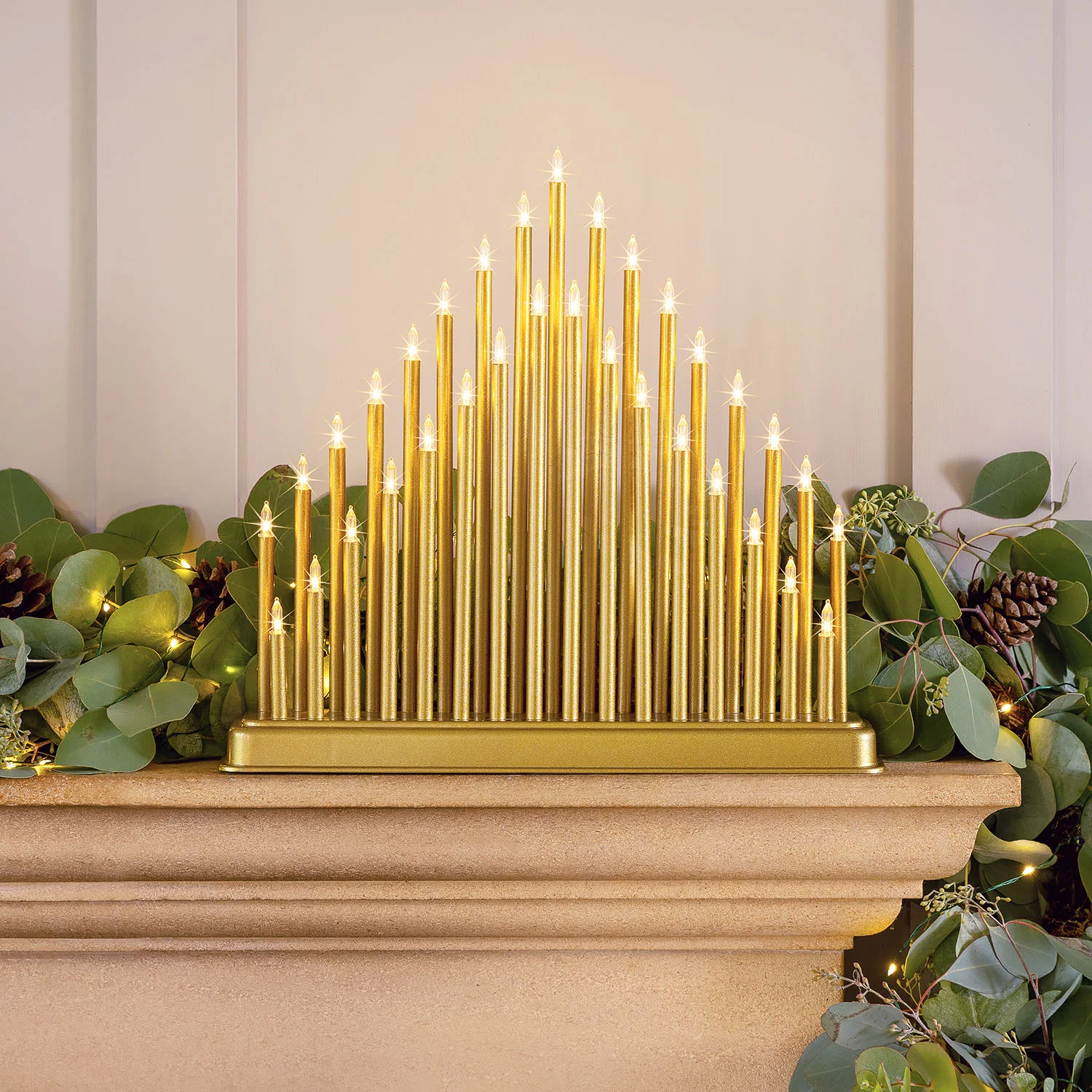 33 Light Gold Candle Bridge Tower - Image 4