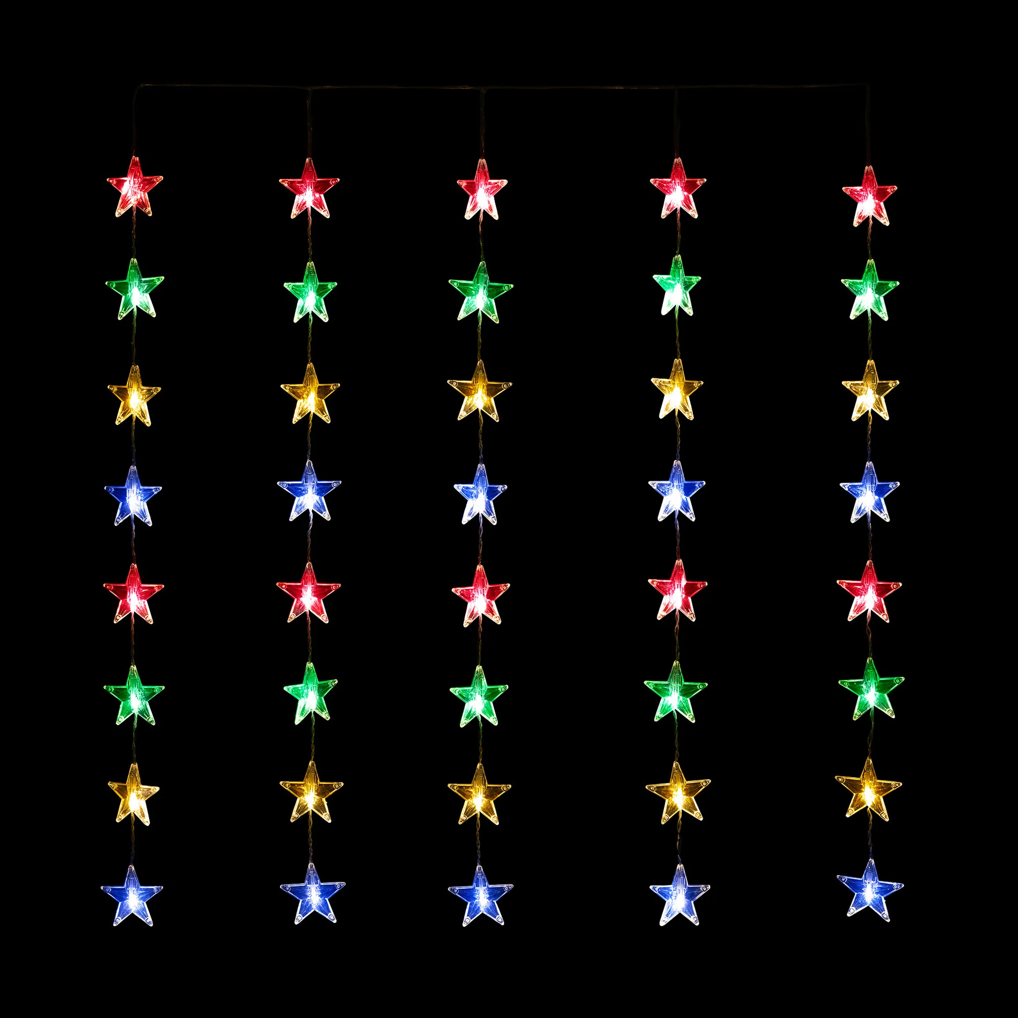 40 LED Star Christmas Curtain Lights - Image 4