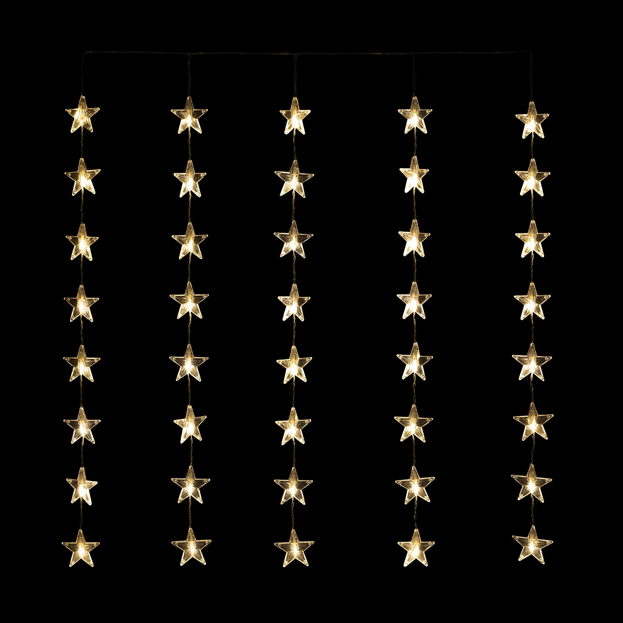 40 LED Star Christmas Curtain Lights - Image 8