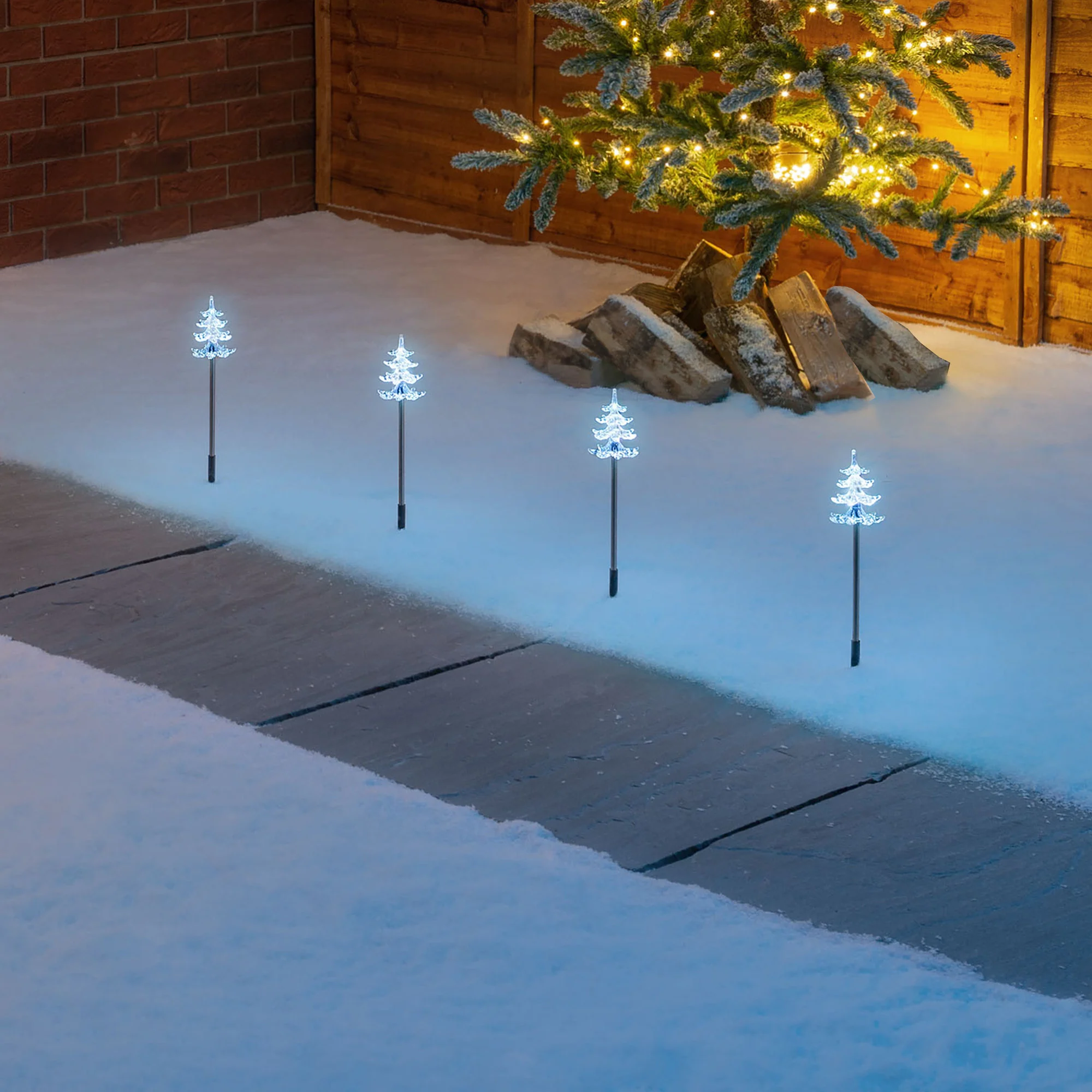Acrylic Christmas Tree Path Lights - Image 4
