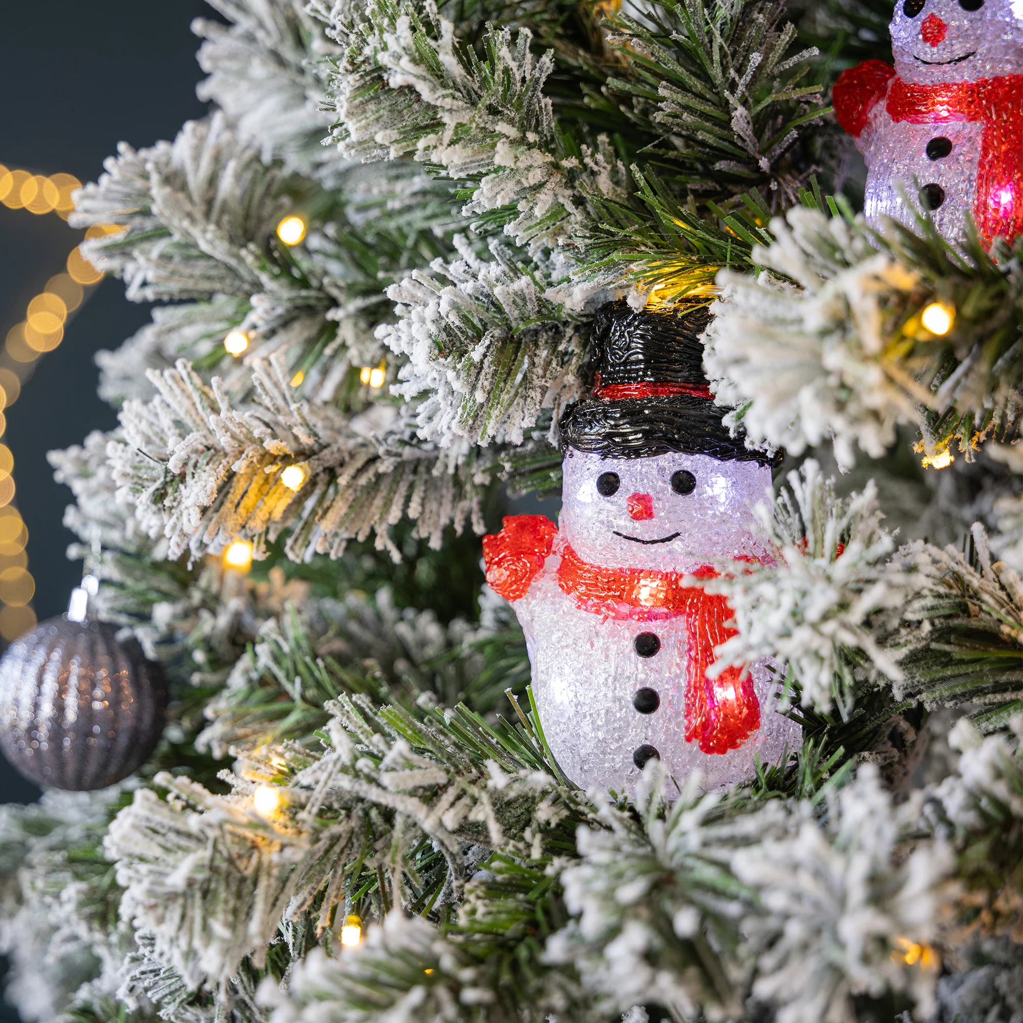 Set of 5 Acrylic Snowman Lights - Image 2