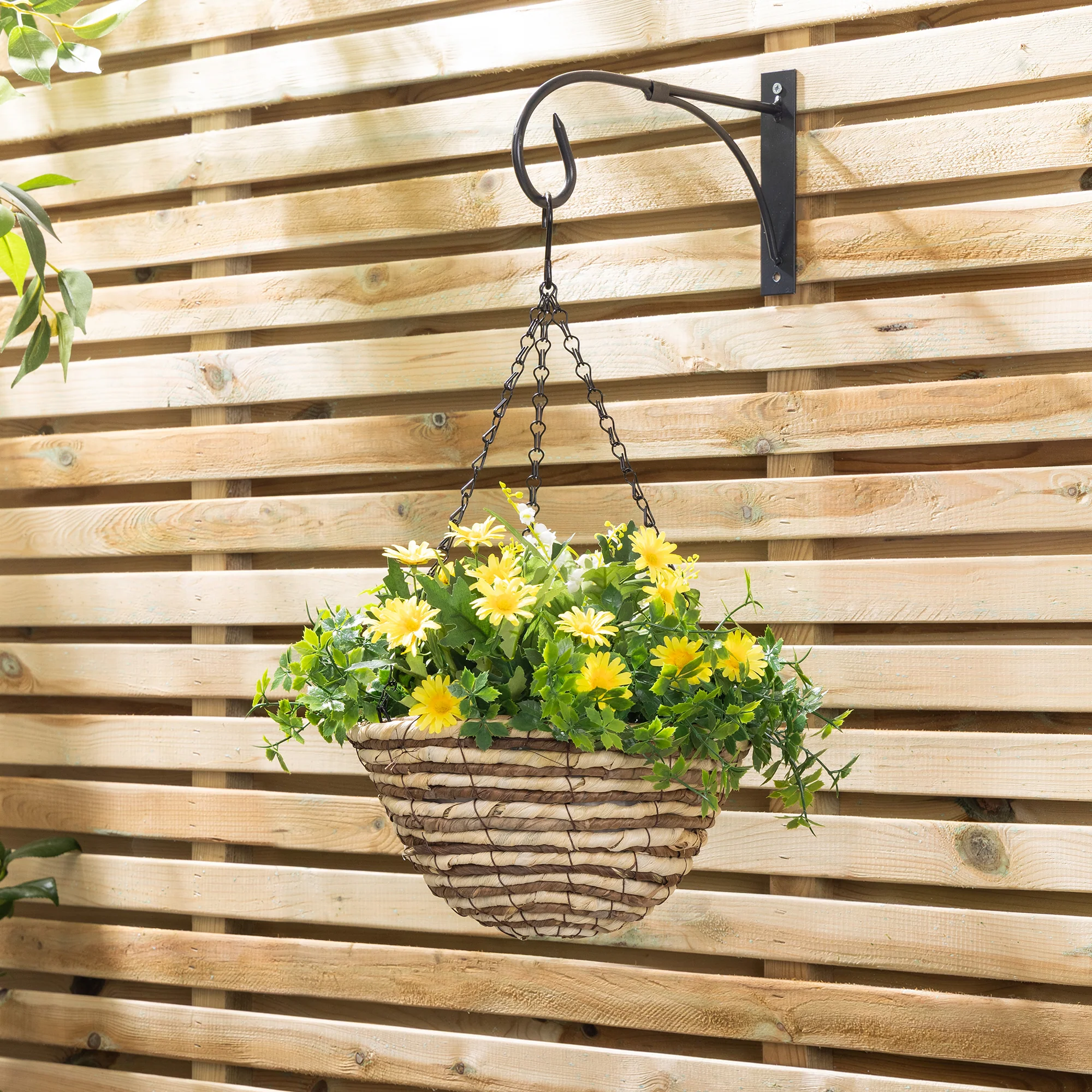 Artificial Daisy Hanging Basket - Image 2