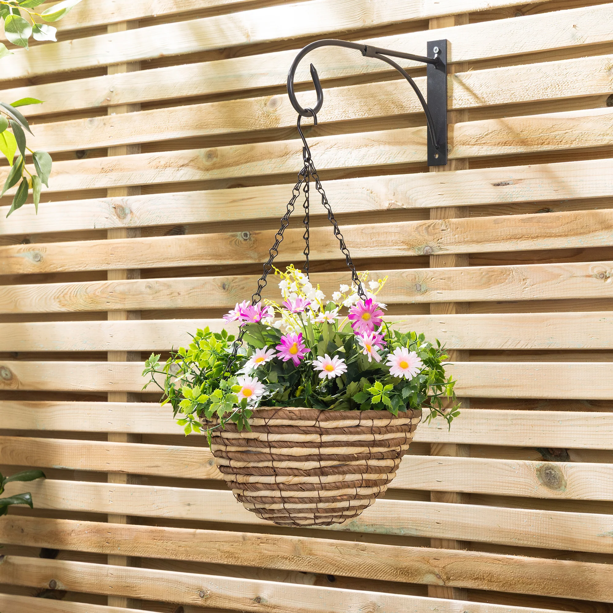 Artificial Daisy Hanging Basket - Image 6
