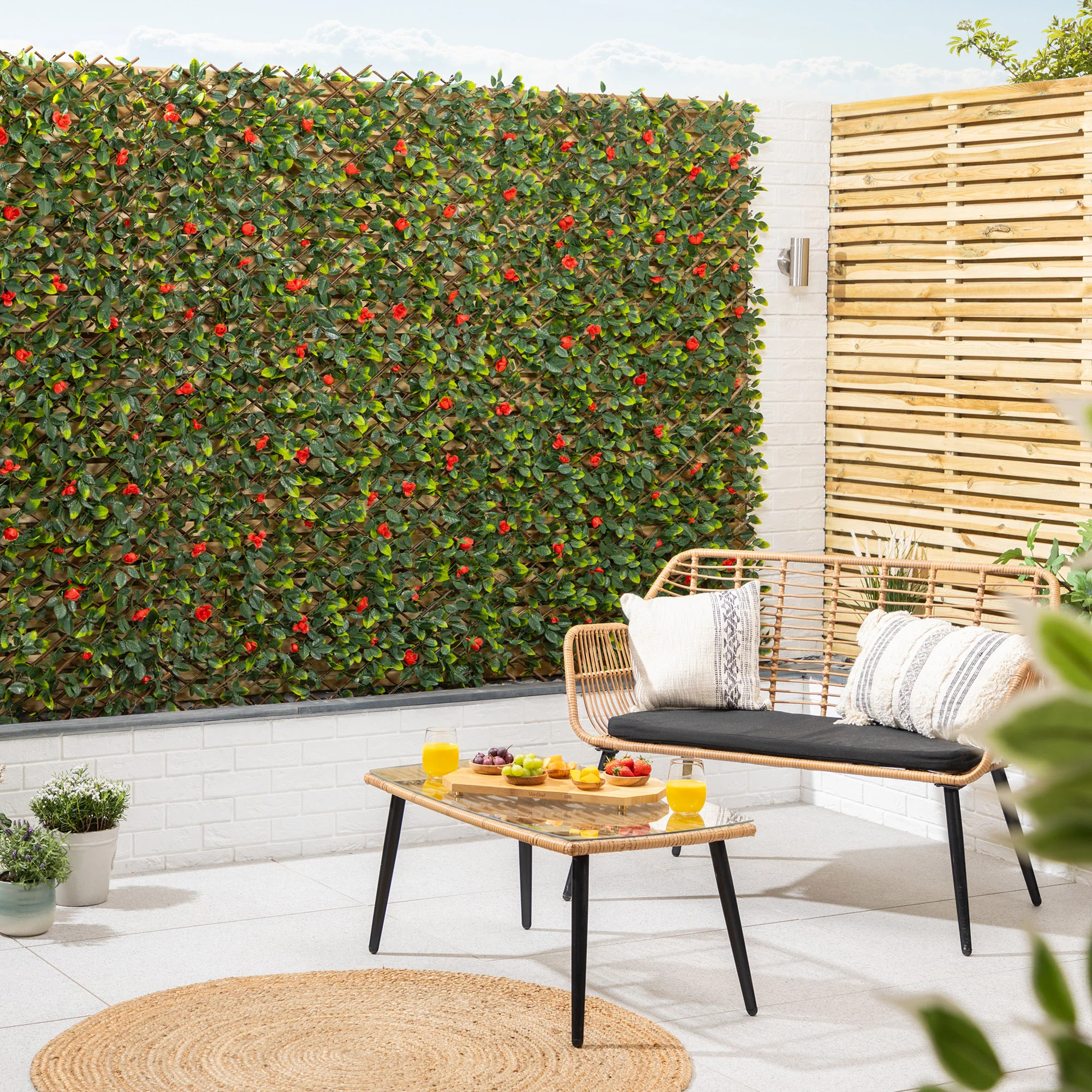Artificial Flower Trellis – 2m x 1m - Image 5