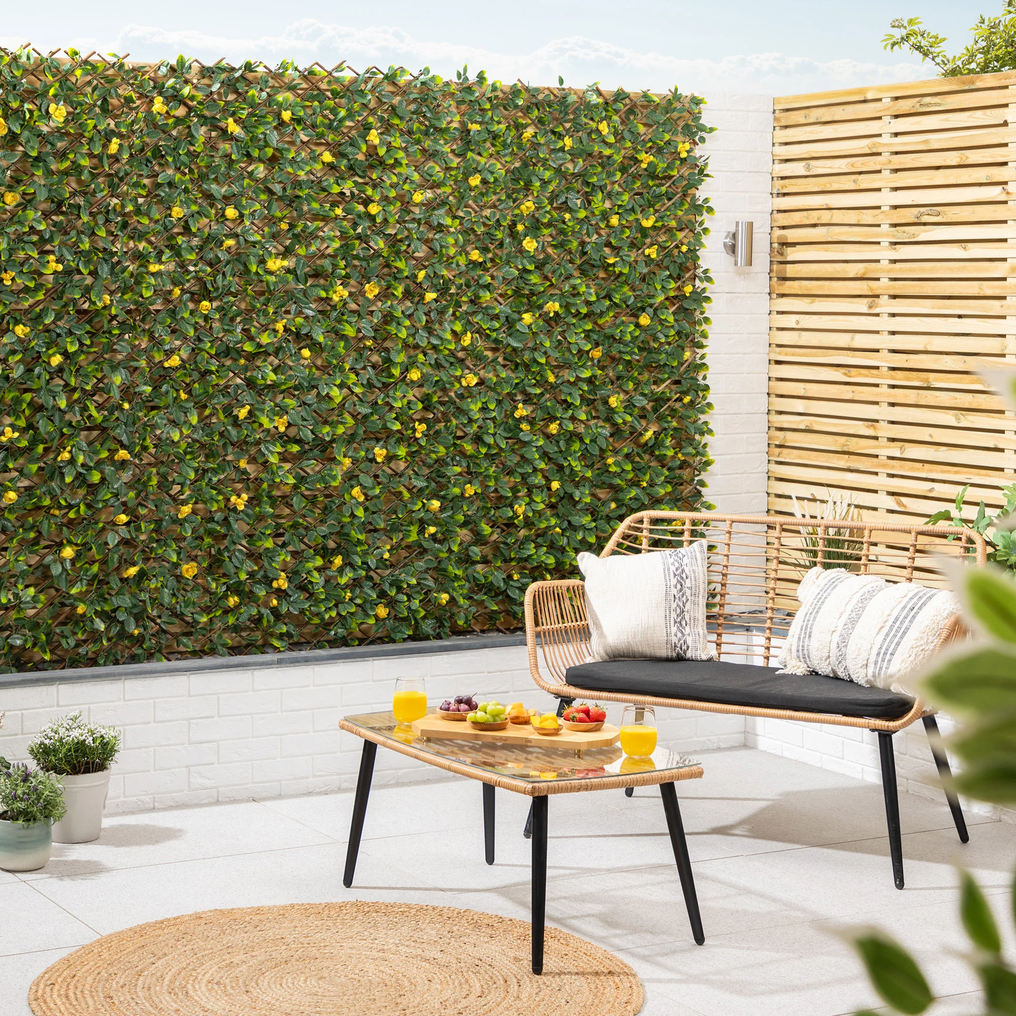 Artificial Flower Trellis – 2m x 1m - Image 9