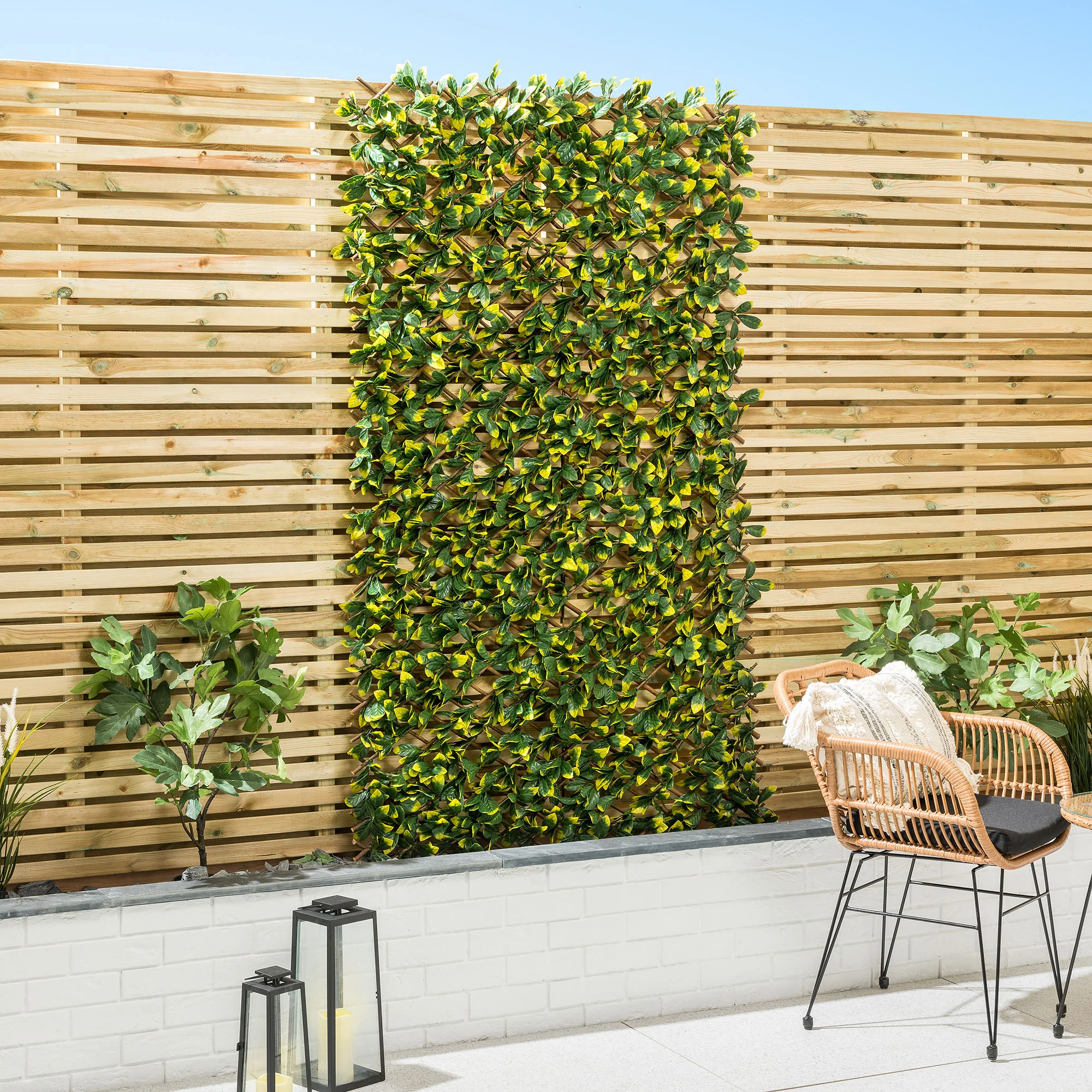 Artificial Laurel Trellis – 2m x 1m - Image 4