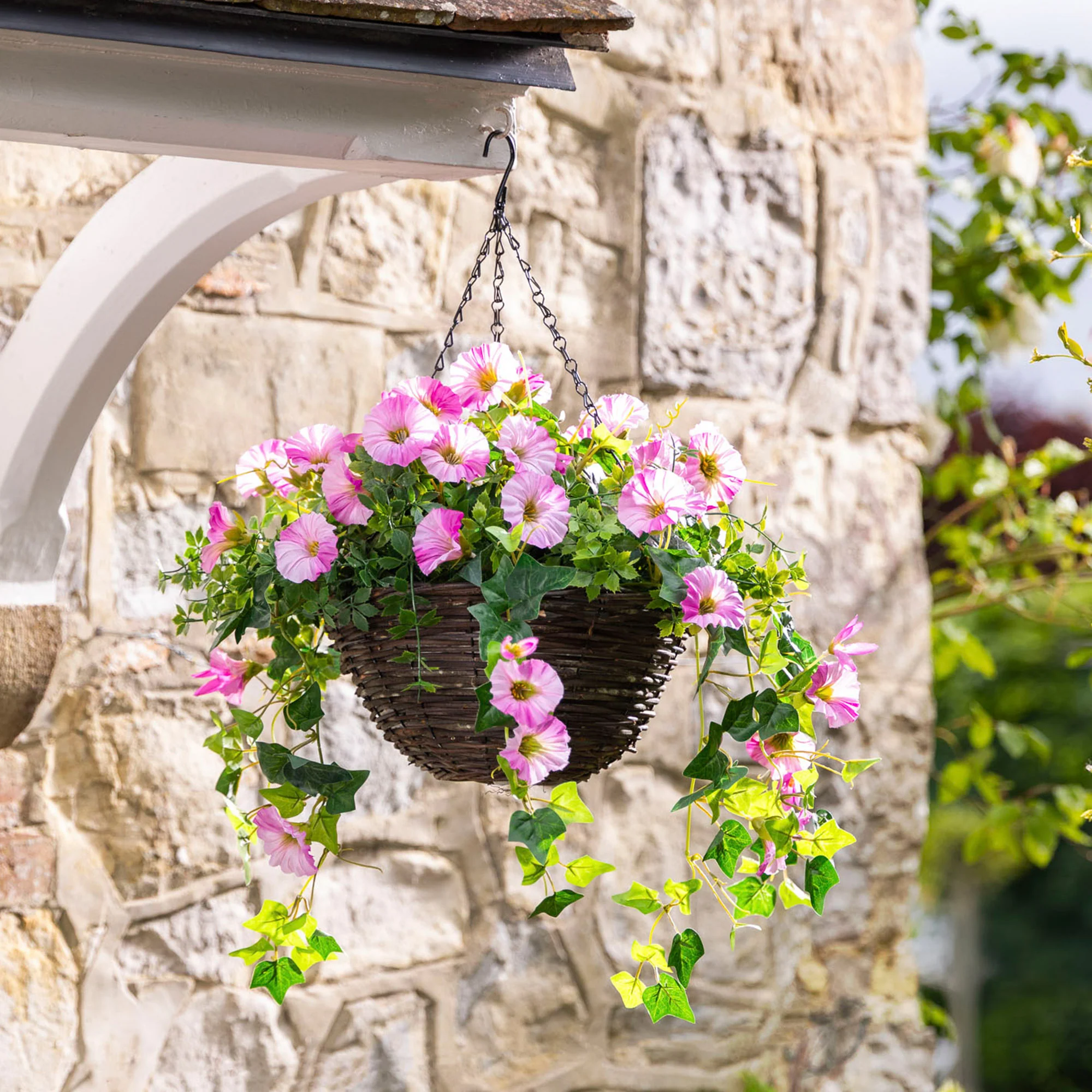 Artificial Petunia Hanging Basket - Image 10