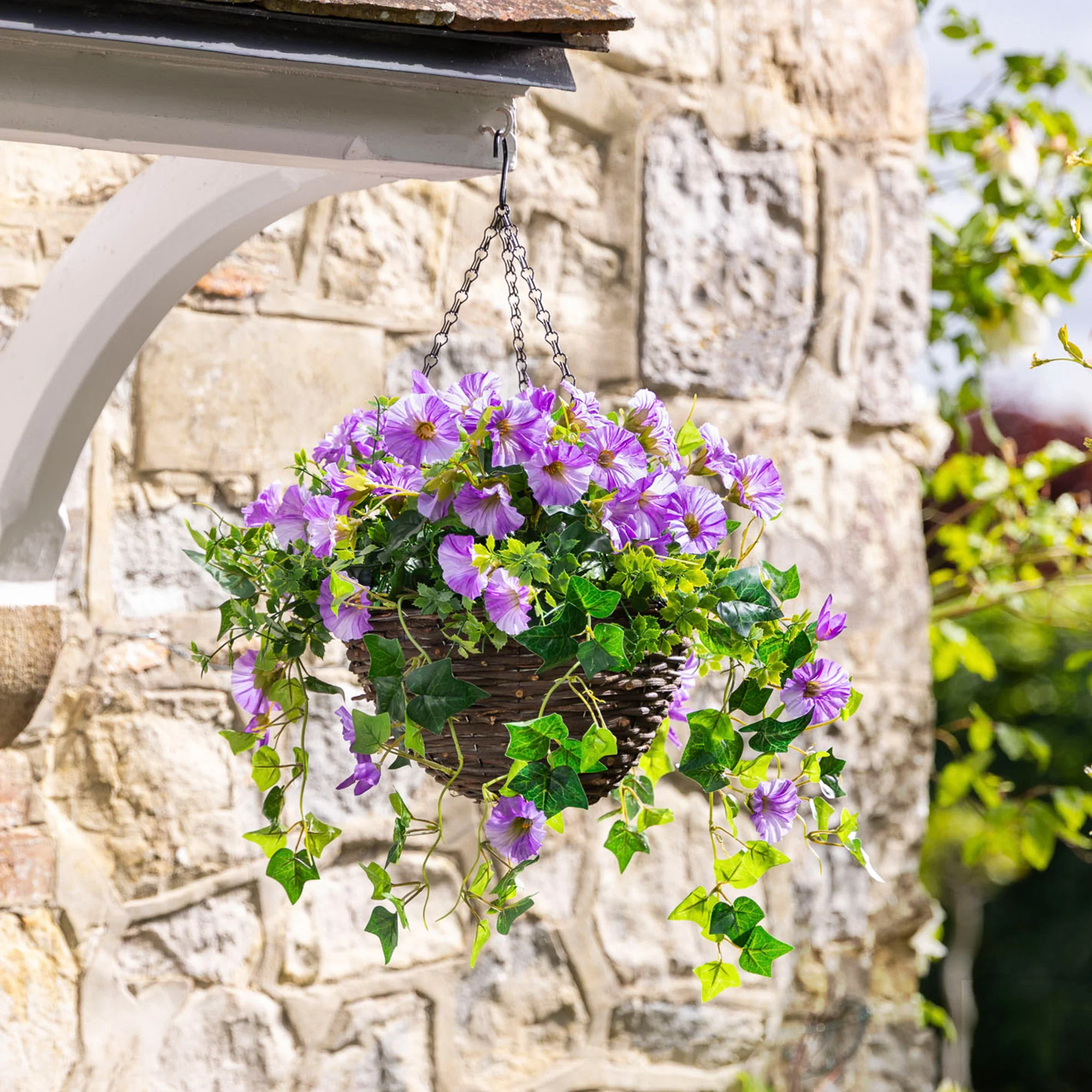 Artificial Petunia Hanging Basket - Image 13