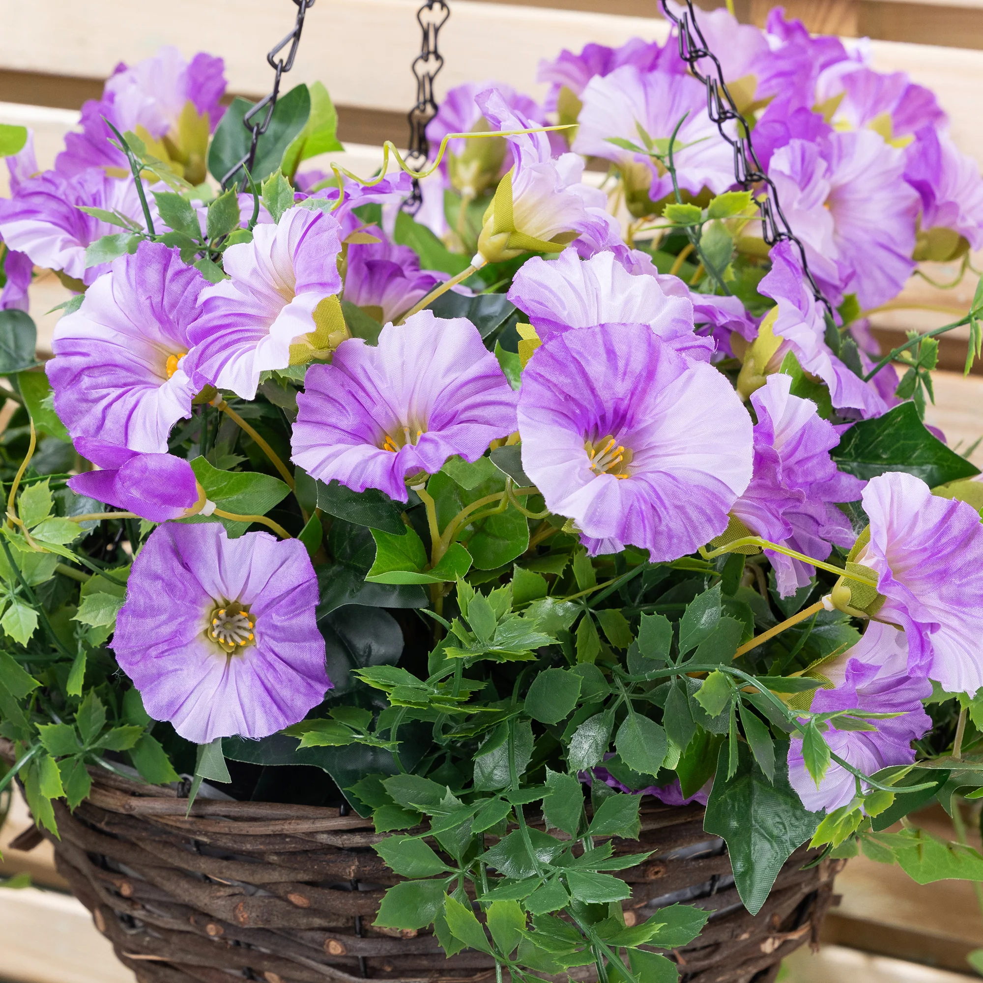 Artificial Petunia Hanging Basket - Image 15