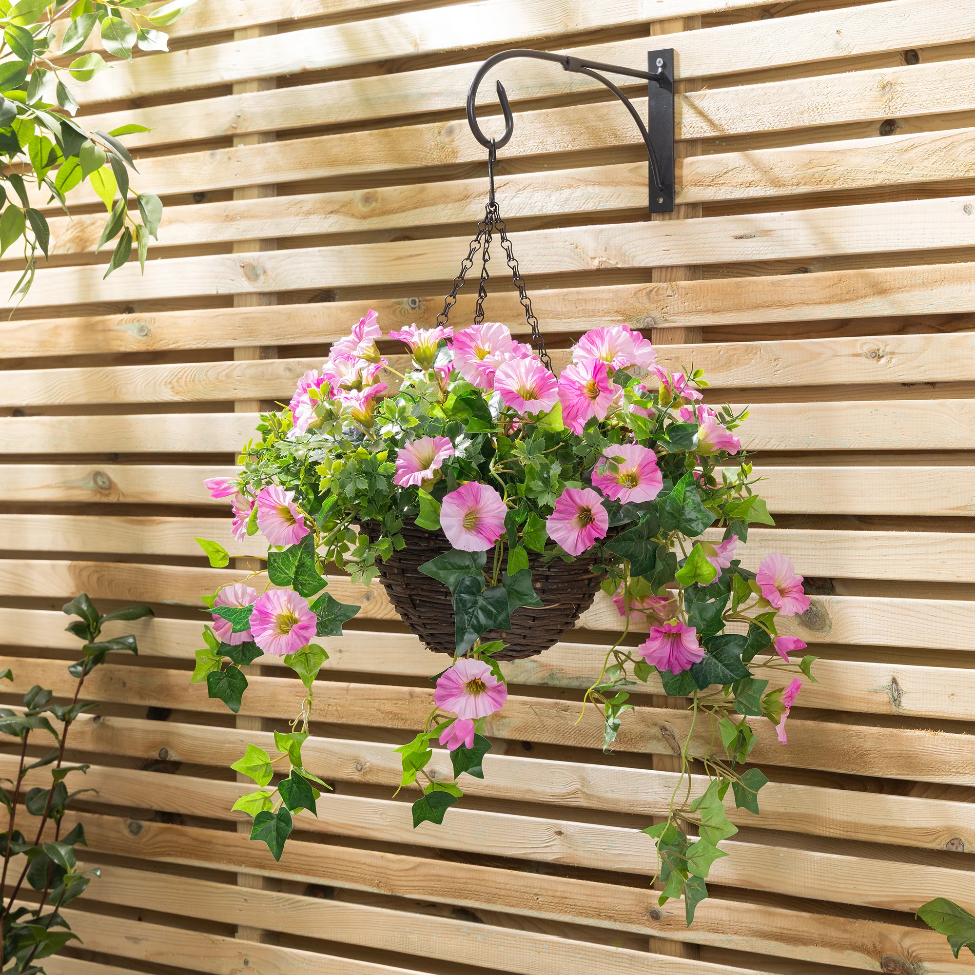 Artificial Petunia Hanging Basket - Image 2