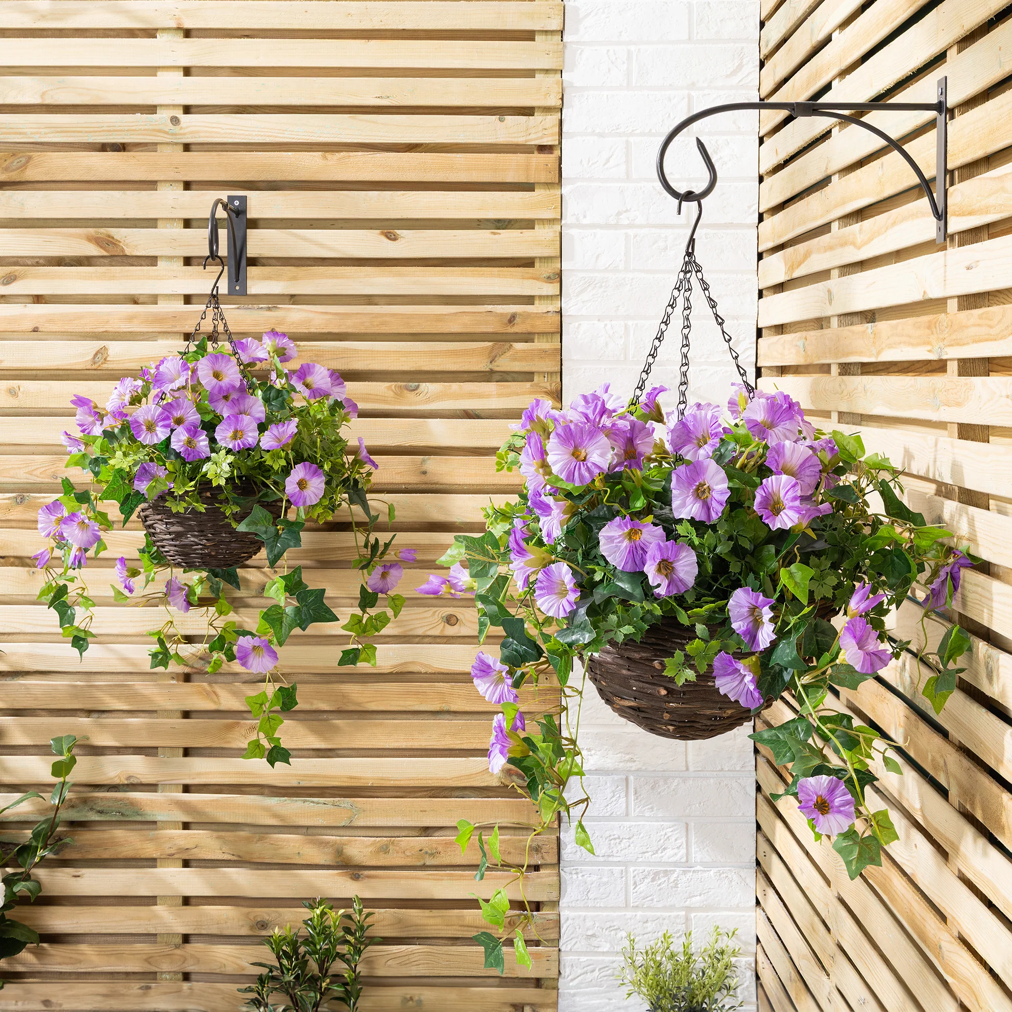 Artificial Petunia Hanging Basket - Image 24