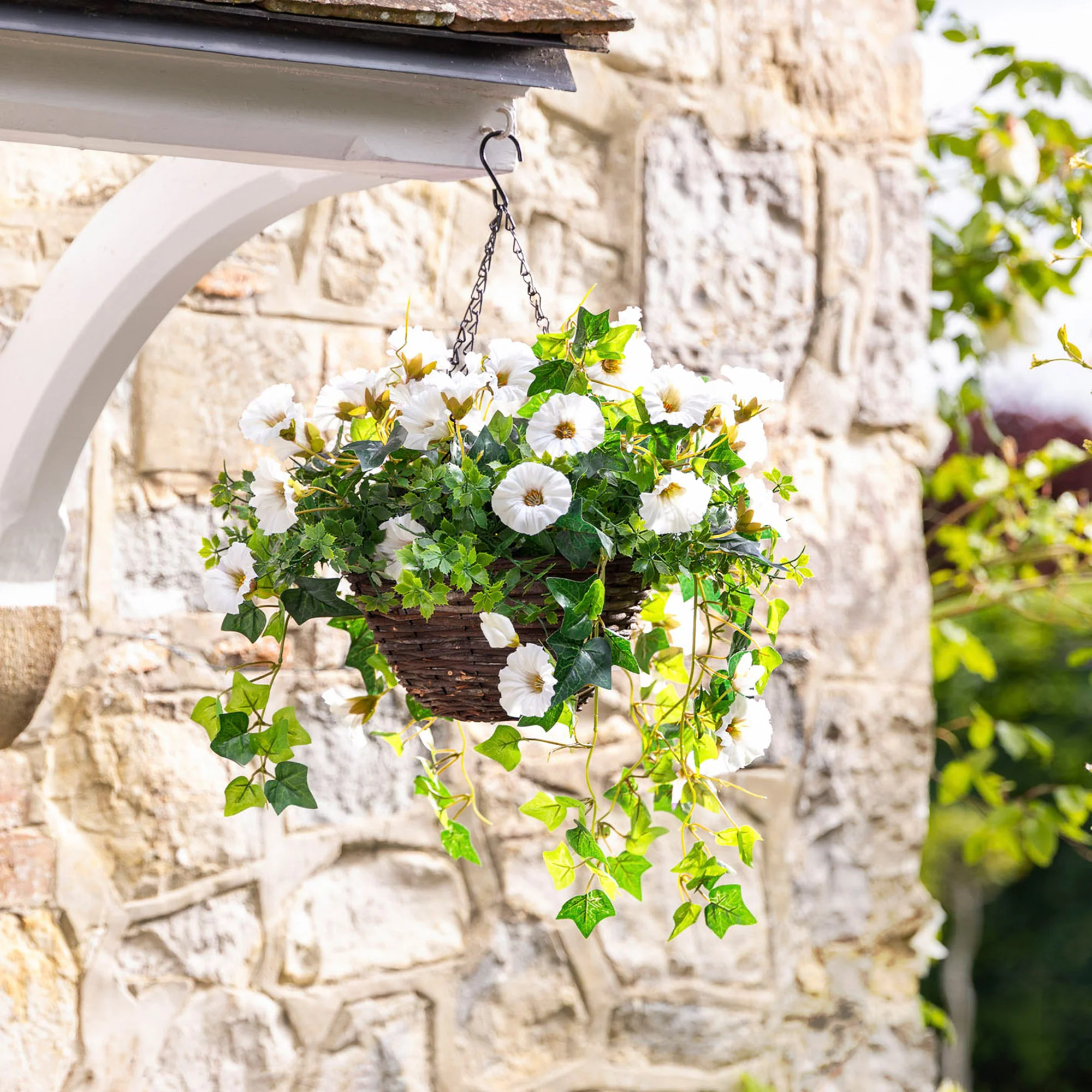 Artificial Petunia Hanging Basket - Image 7