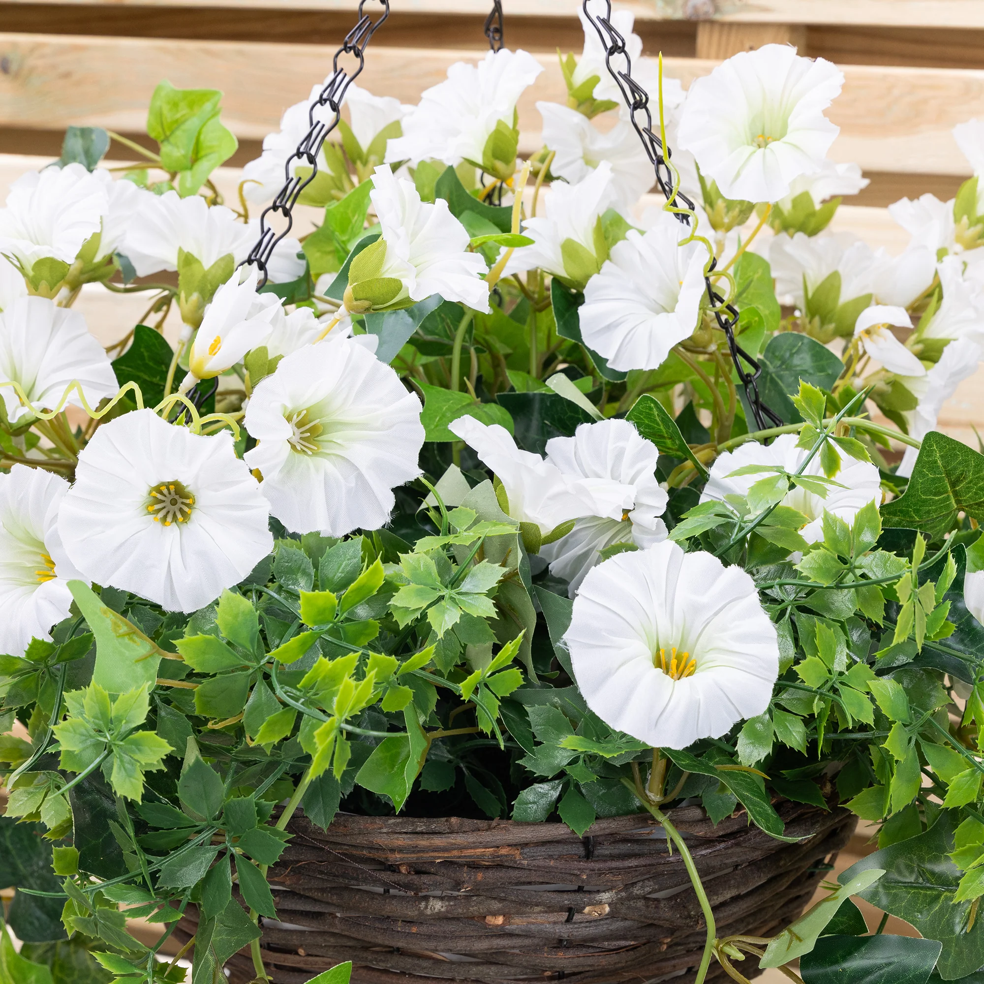 Artificial Petunia Hanging Basket - Image 8