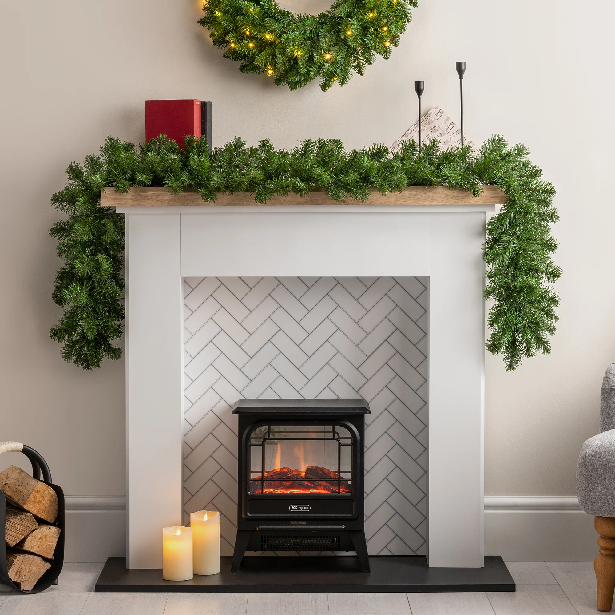 Plain Spruce Christmas Garland - Image 3