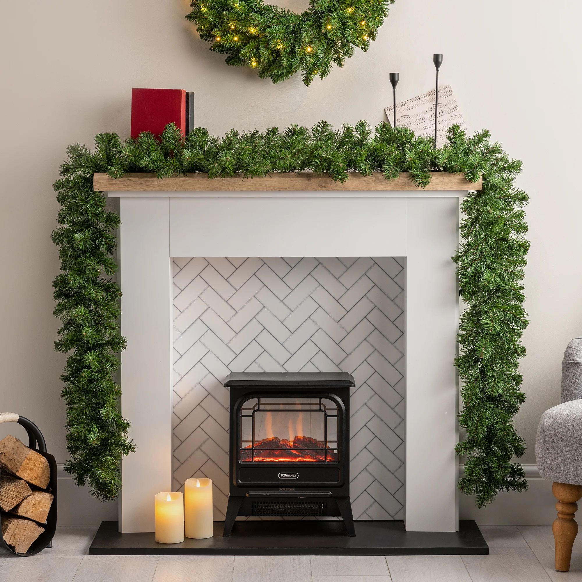 Plain Spruce Christmas Garland - Image 4