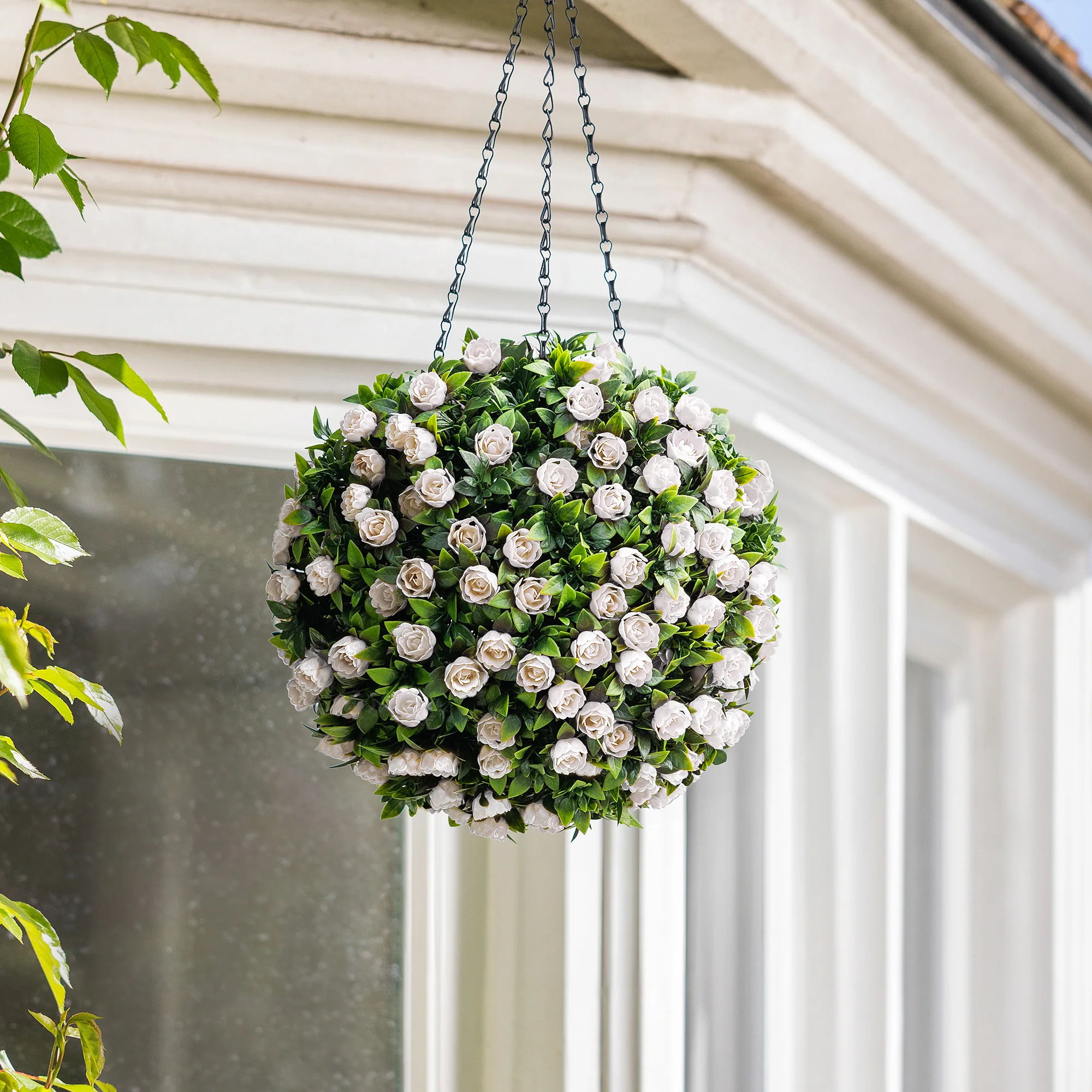 Artificial Rose Topiary Balls – 2 Pack - Image 10