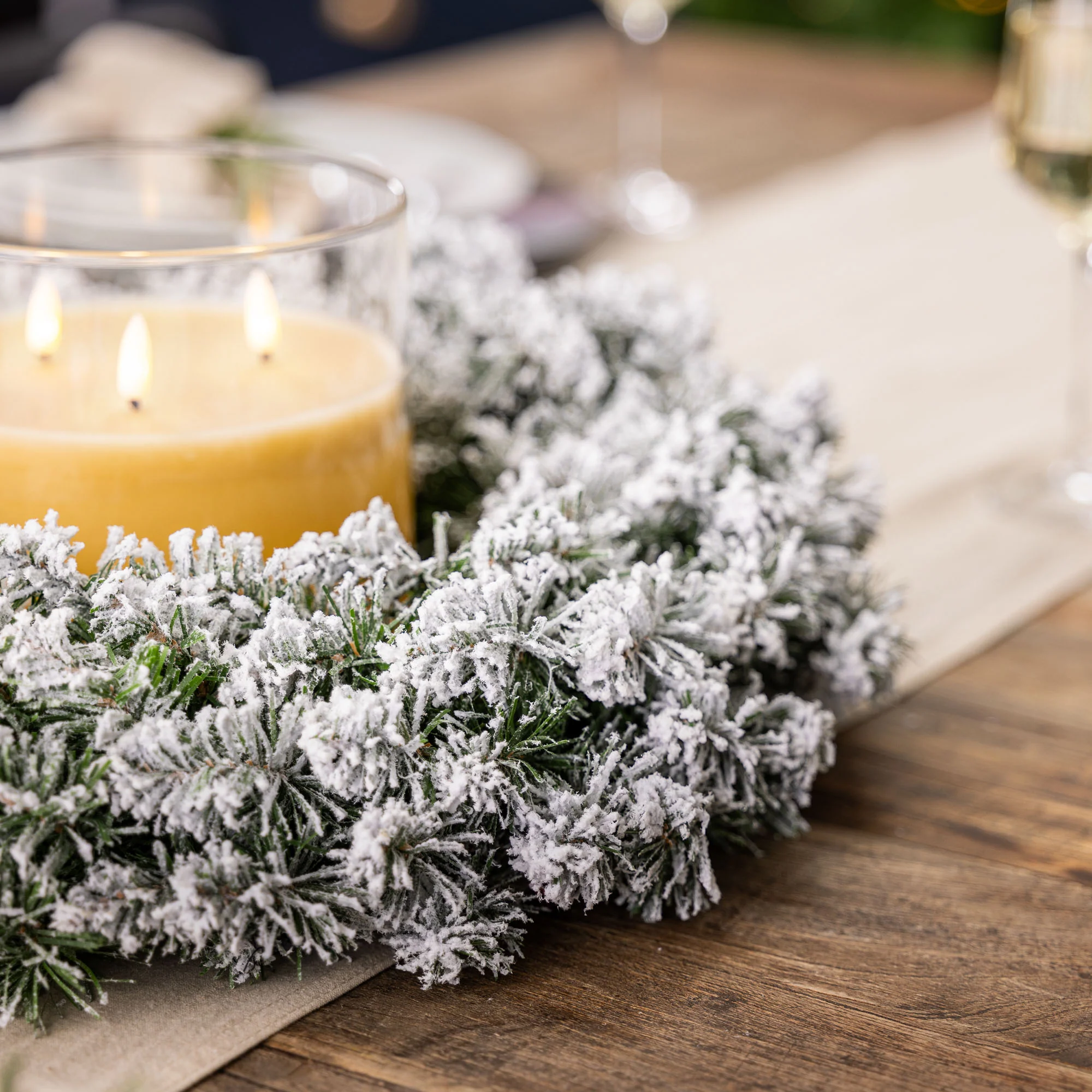 Snow Frosted Christmas Wreath - Image 12