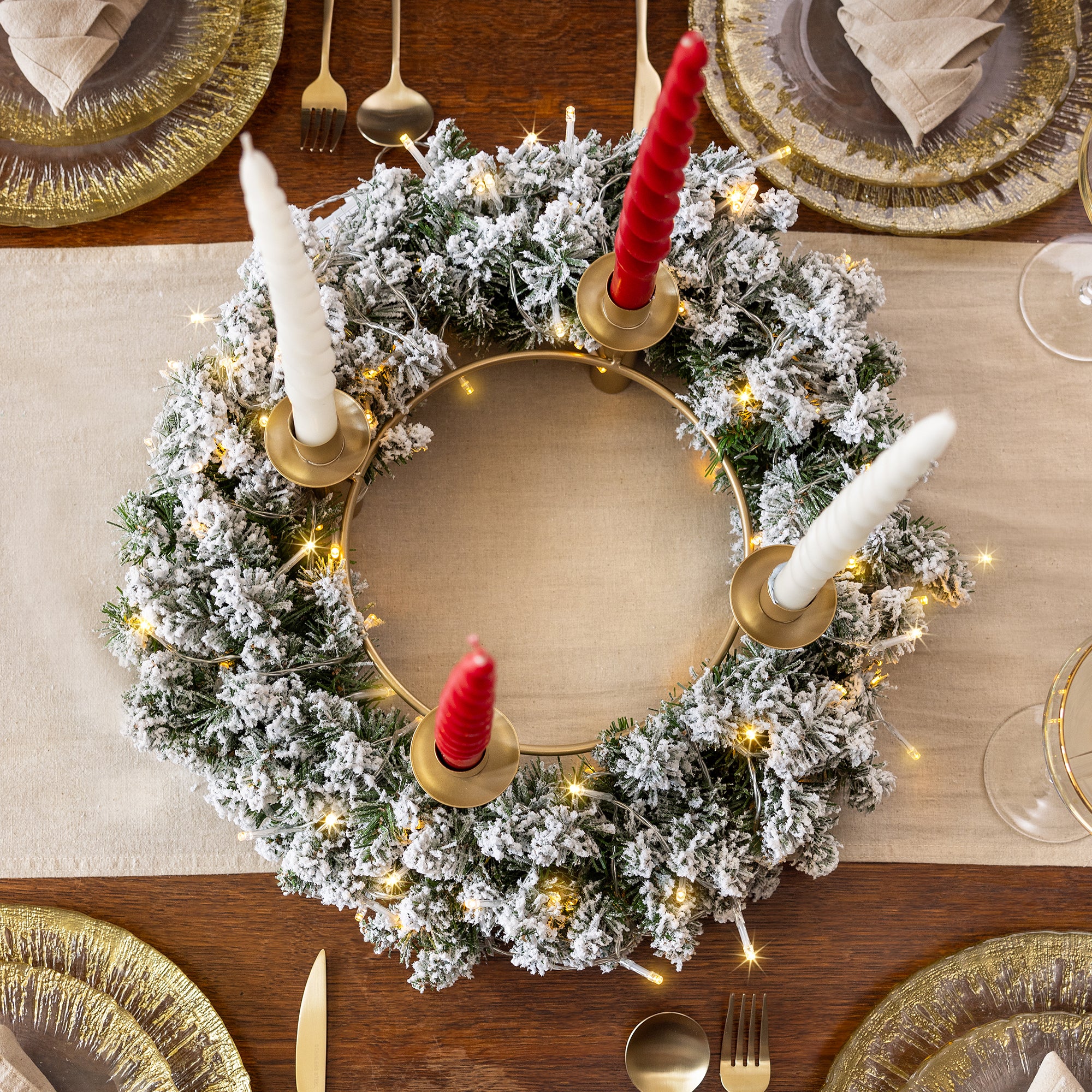 Snow Frosted Christmas Wreath - Image 13