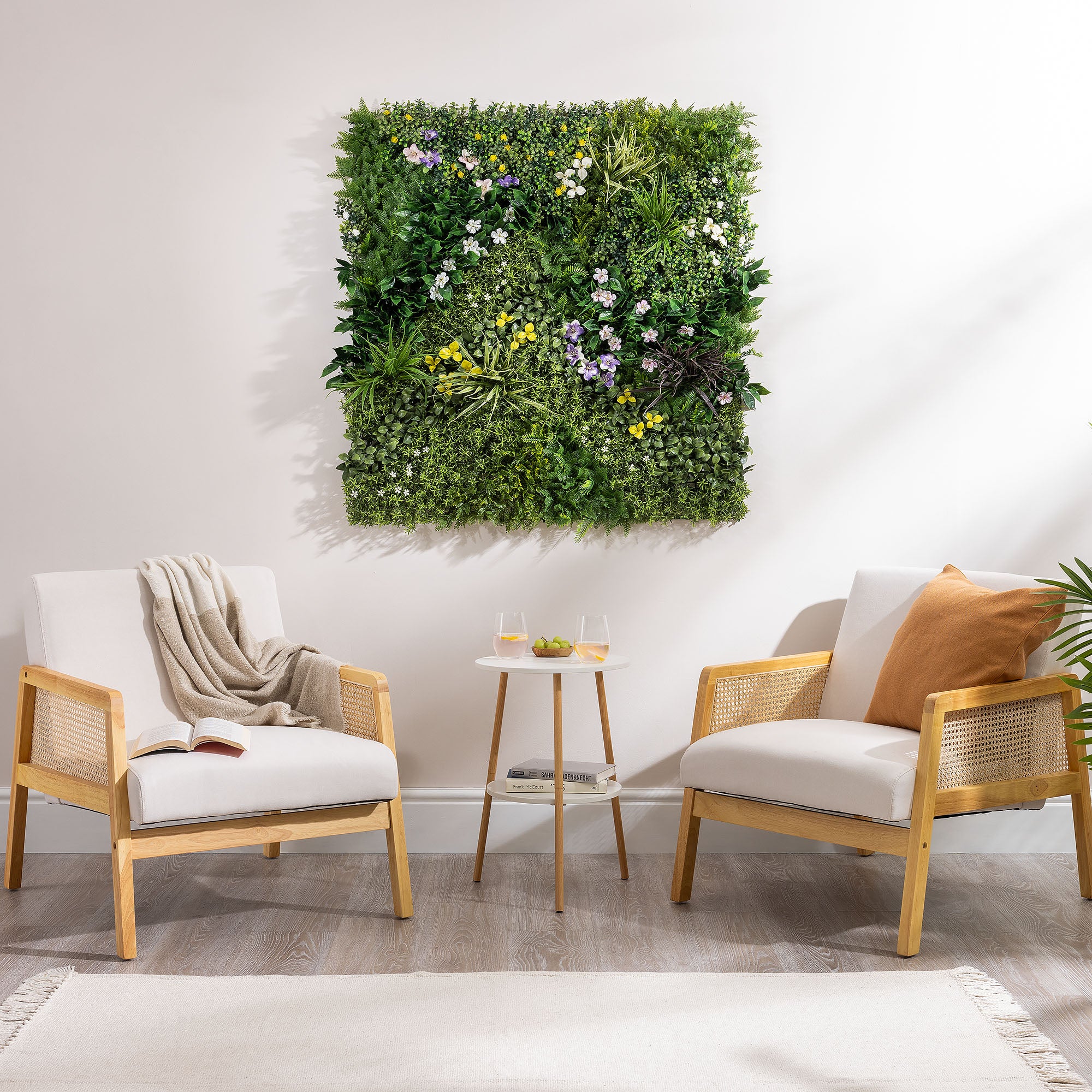 Artificial Spring Bloom Living Wall Panels – 1m x 1m - Image 2