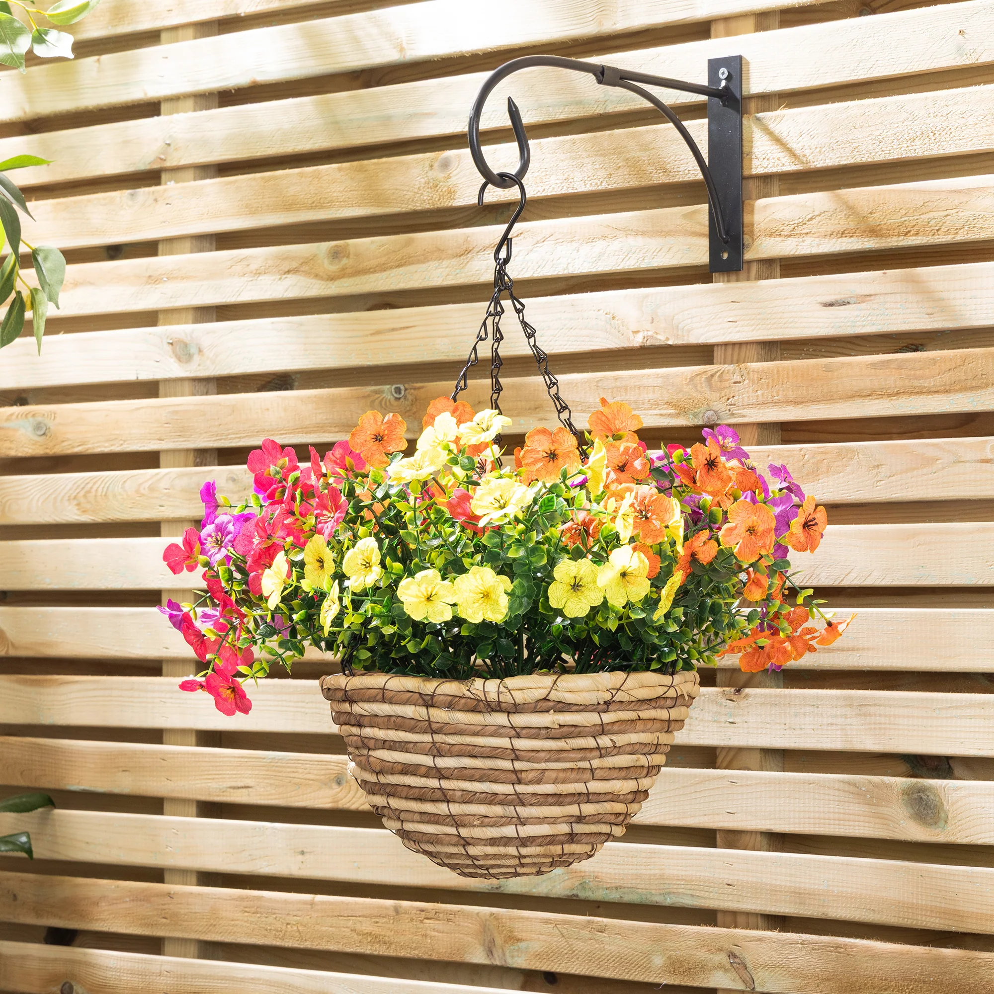 Artificial Sweet Violet Hanging Basket - Image 2