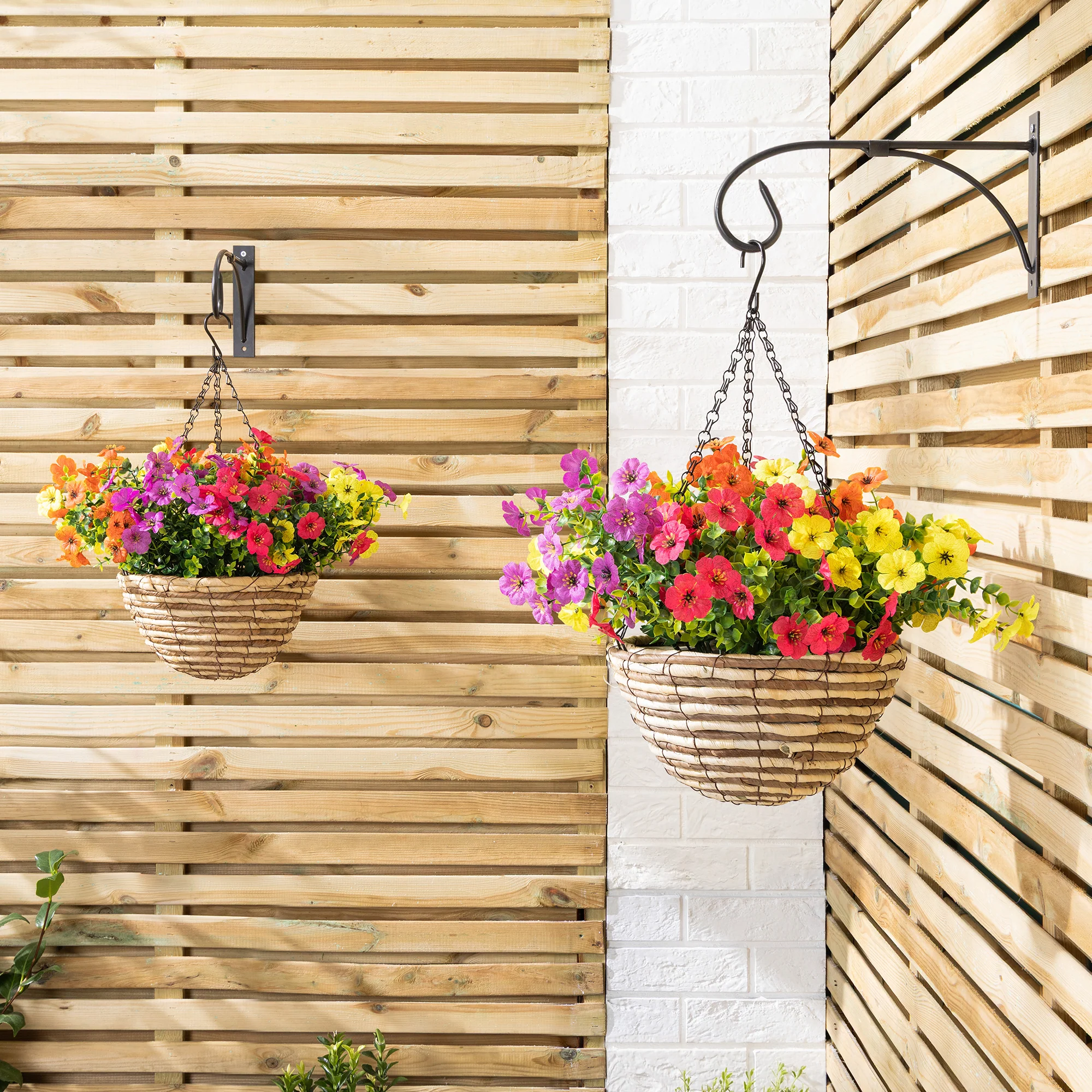 Artificial Sweet Violet Hanging Basket - Image 4