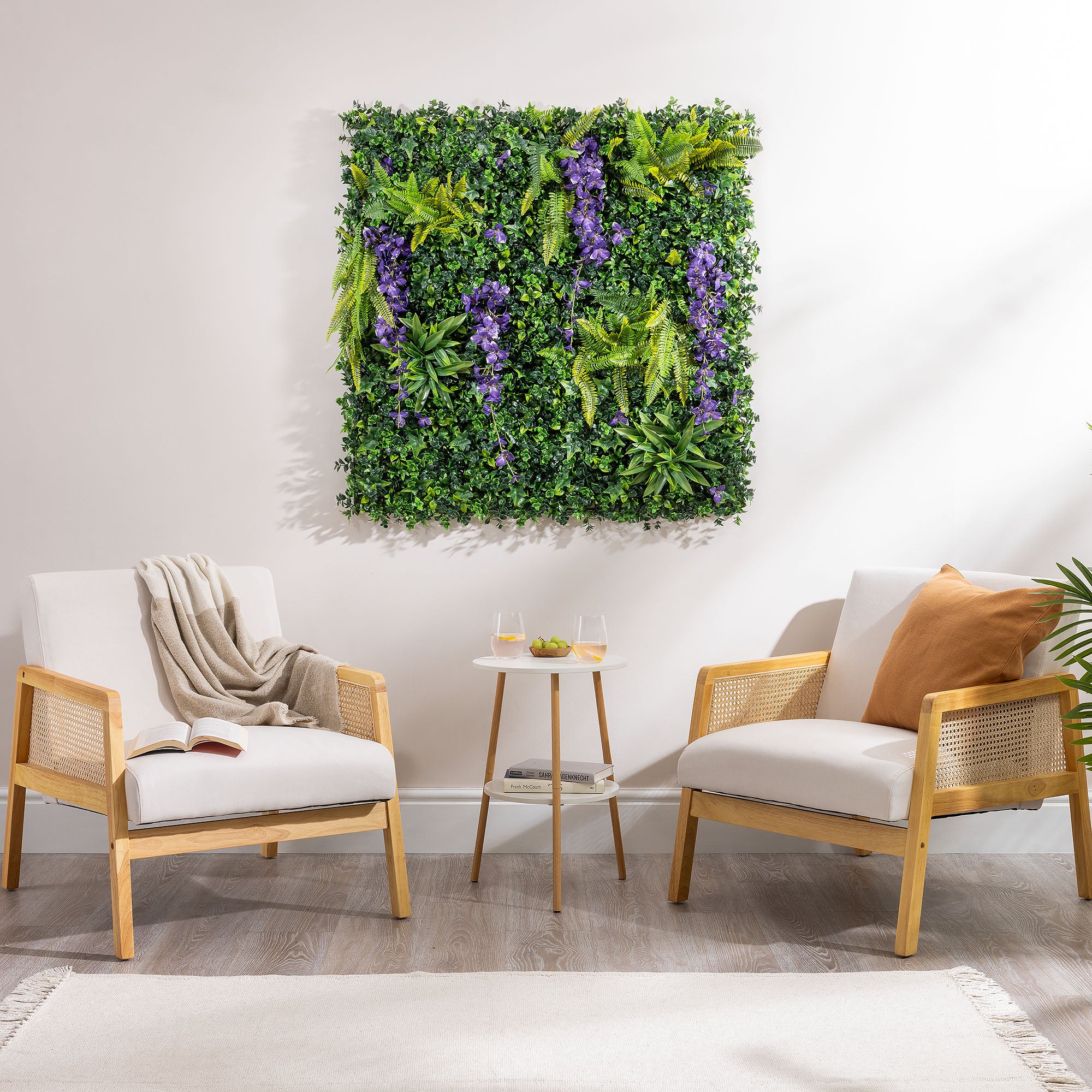 Artificial Wisteria Living Wall Panels – 1m x 1m - Image 6