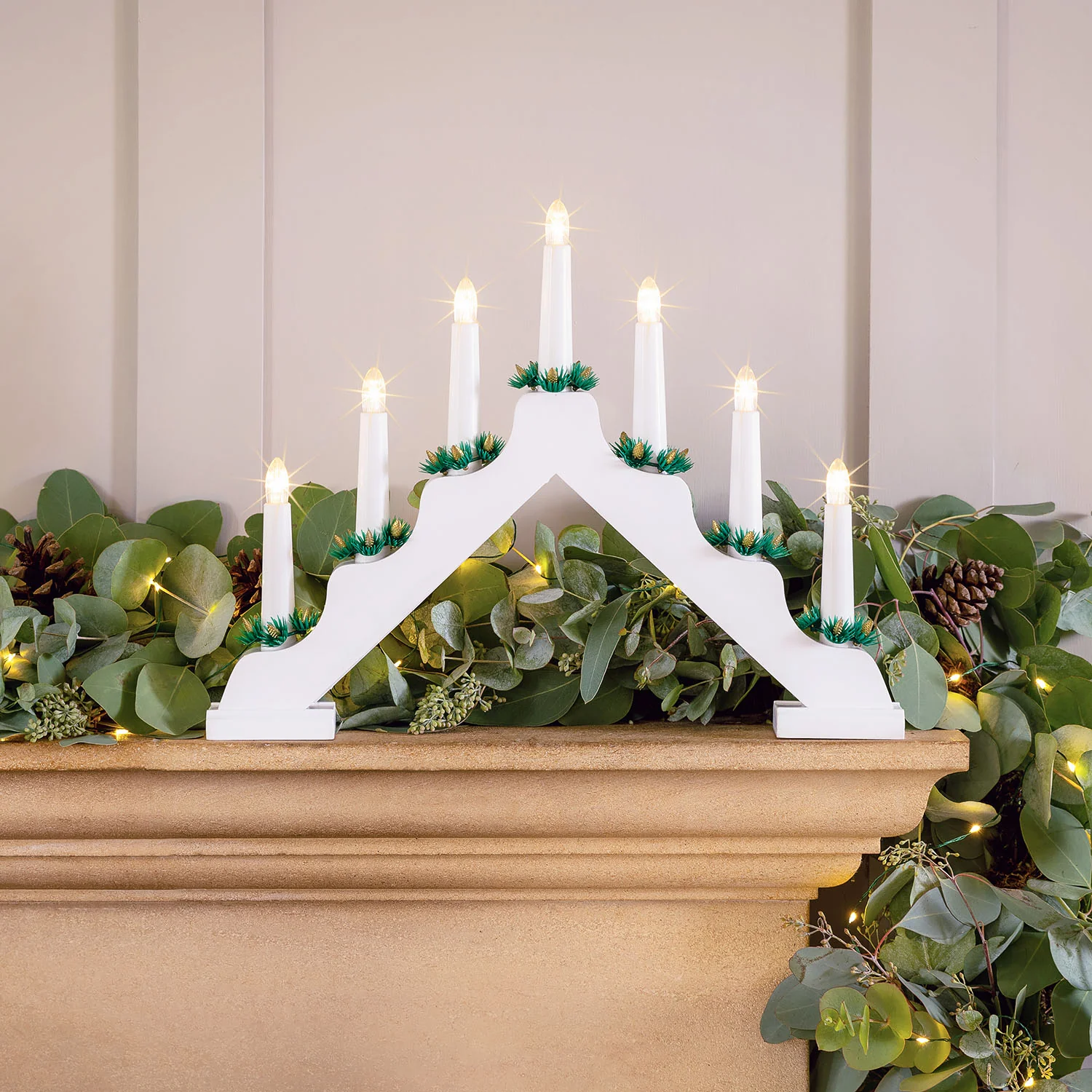 Battery Operated Christmas Candle Bridge - Image 12