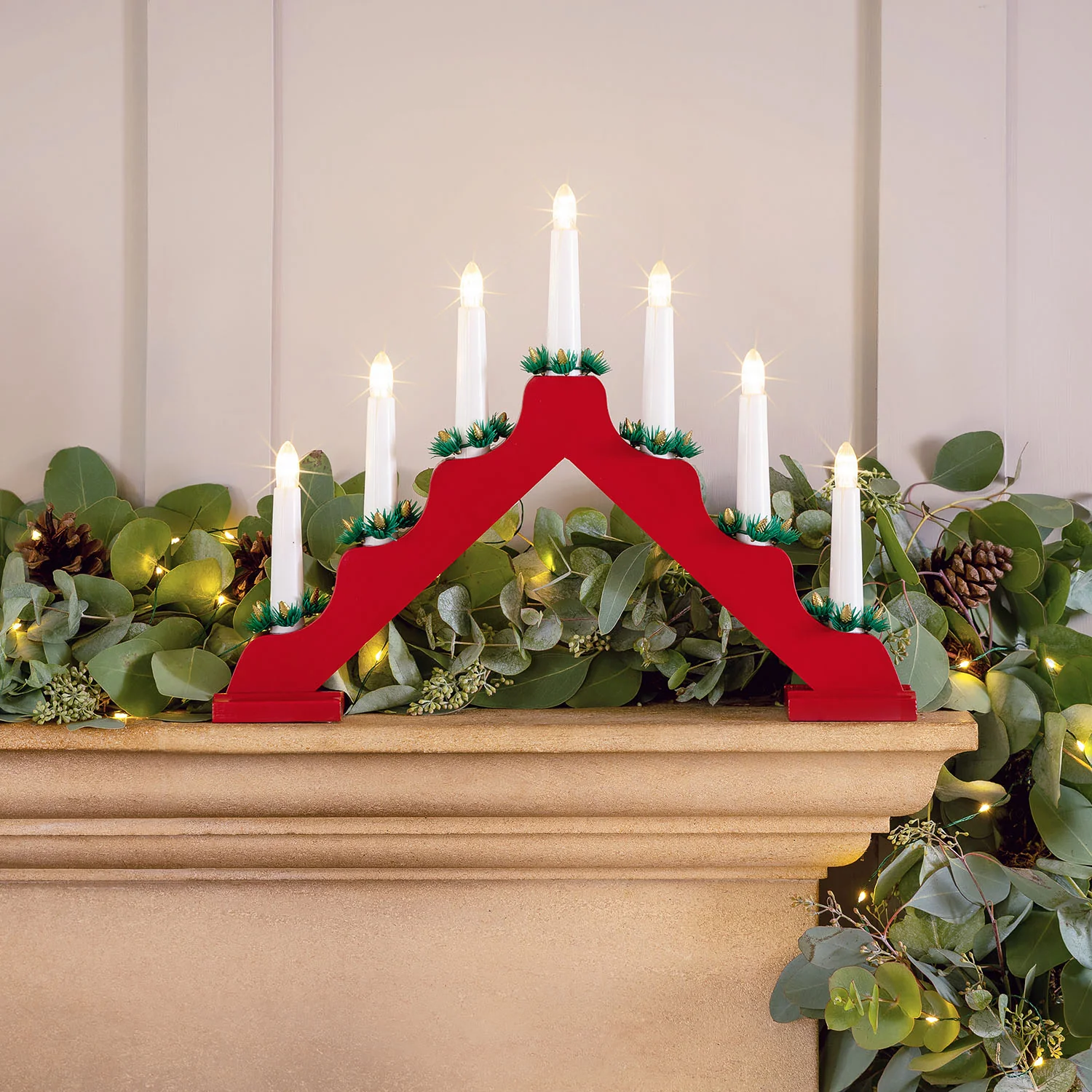 Battery Operated Christmas Candle Bridge - Image 8