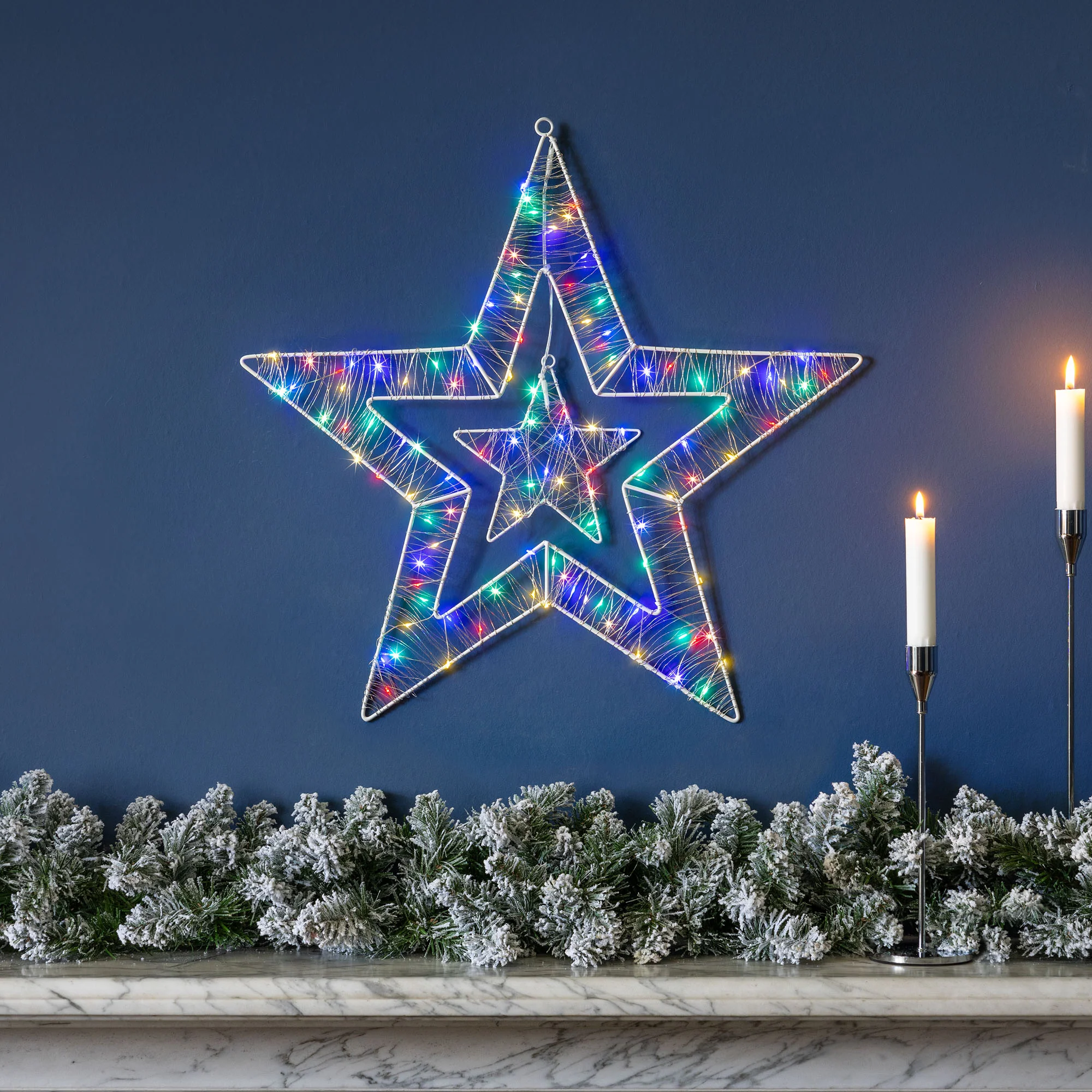 Battery Operated Double Star Light (50cm) - Image 6