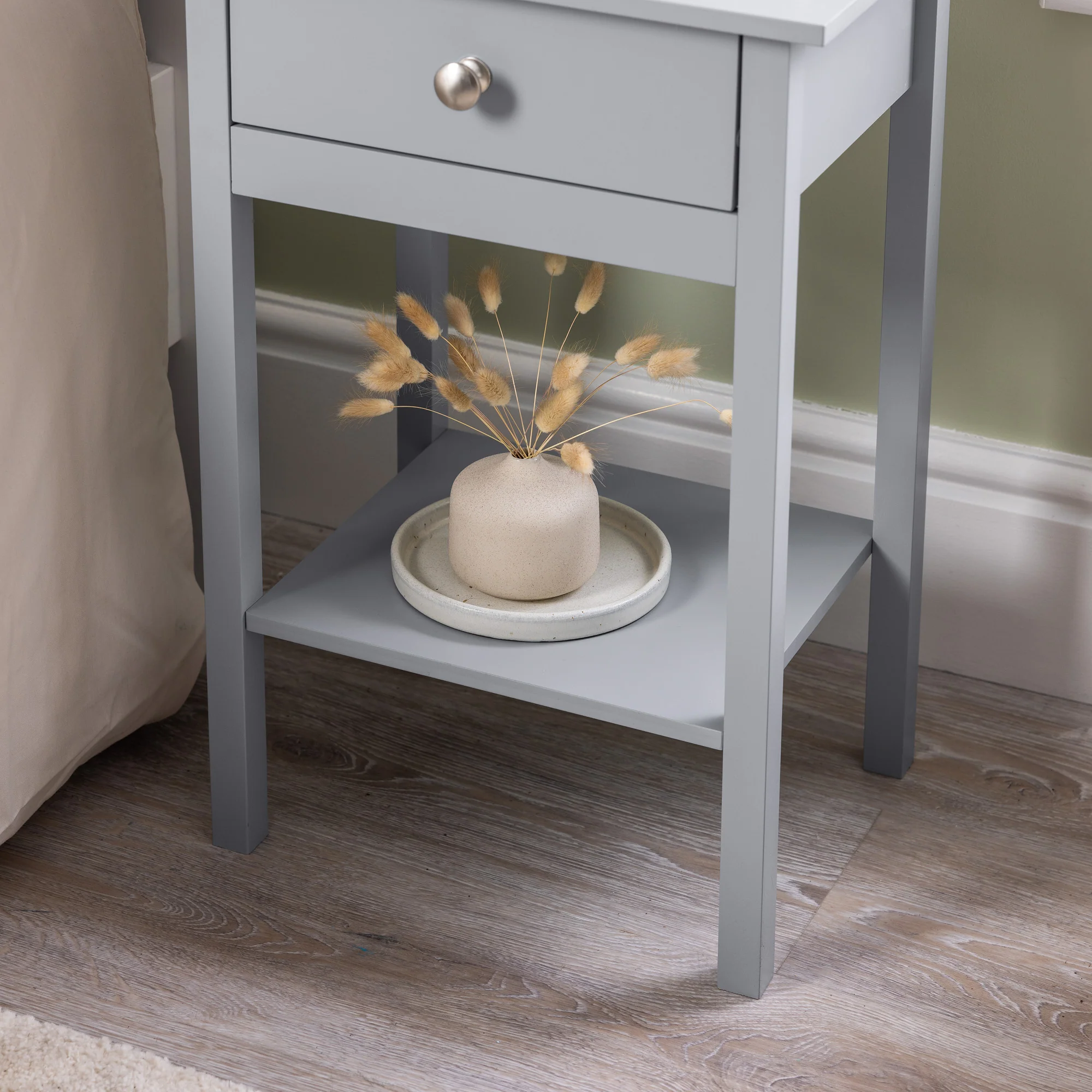 Modbury Bedside Table with Shelf - Image 8