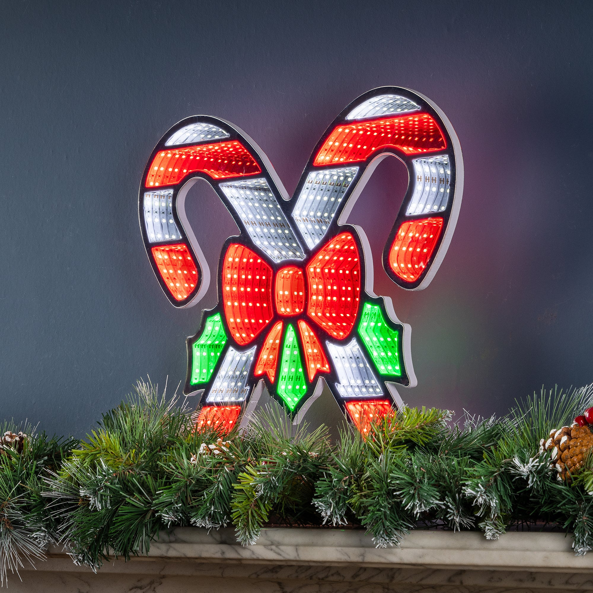 Double Candy Cane Infinity Light - Image 2