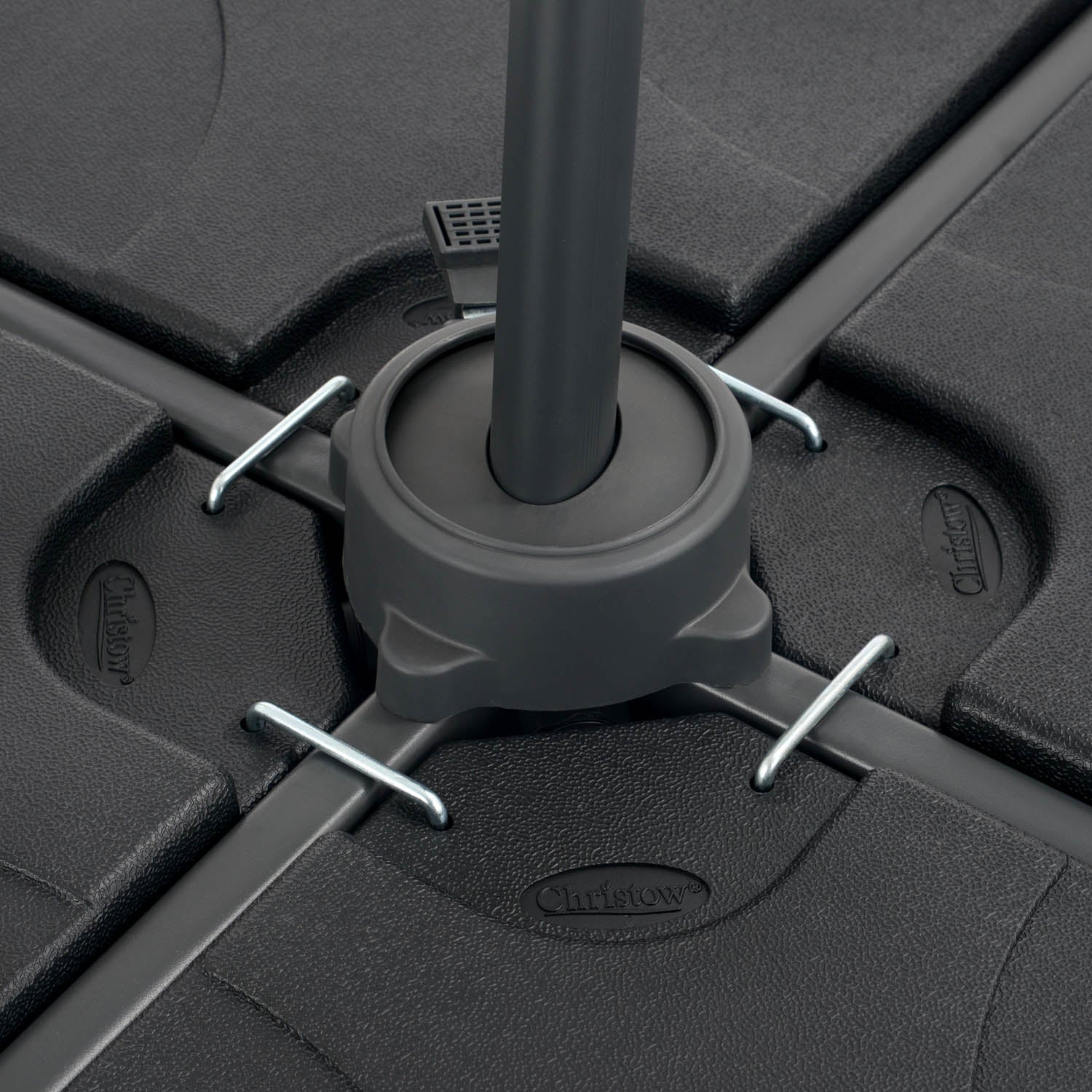Square Cantilever Parasol Base – 80kg - Image 2