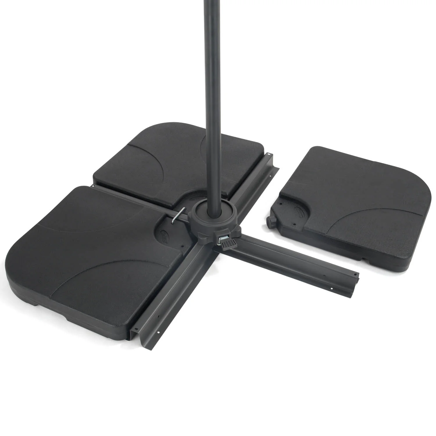 Square Cantilever Parasol Base – 80kg - Image 3