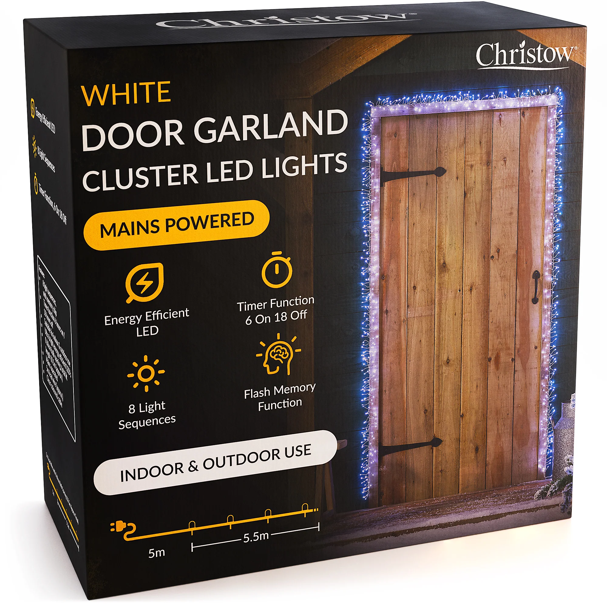 Christmas Cluster Light Door Garland - Image 5