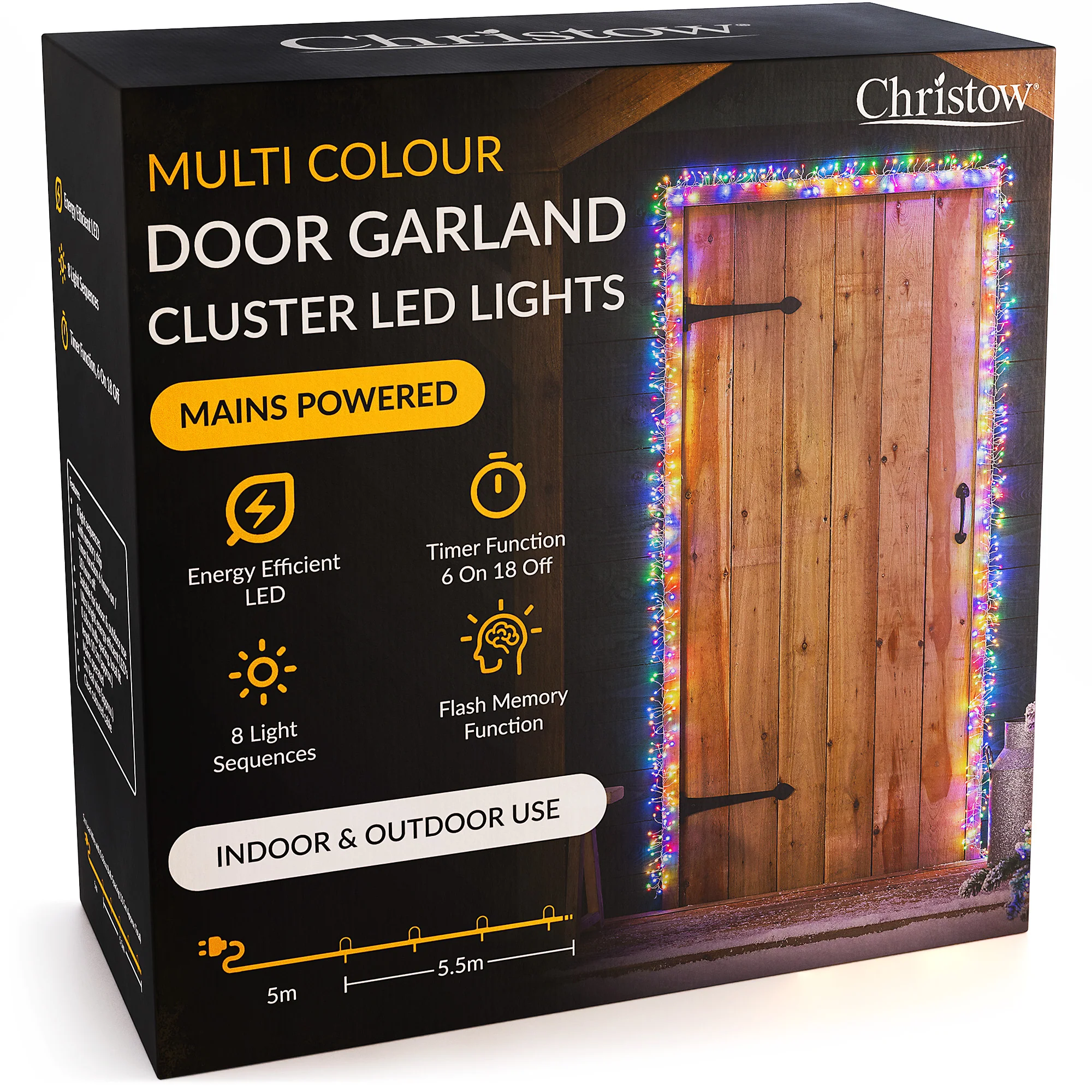Christmas Cluster Light Door Garland - Image 9
