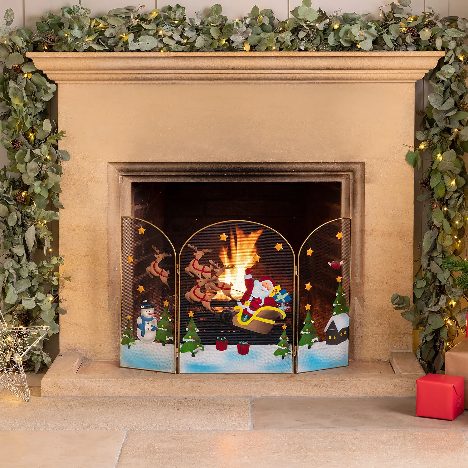 Christmas Fire Guard – 49cm Tall - Image 2