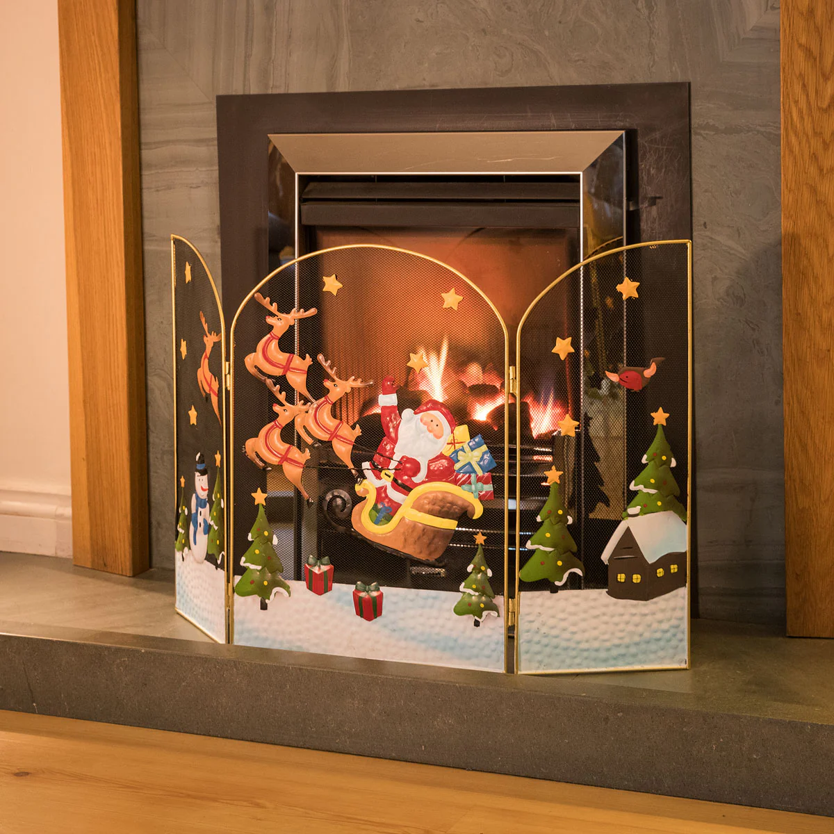 Christmas Fire Guard – 49cm Tall - Image 4