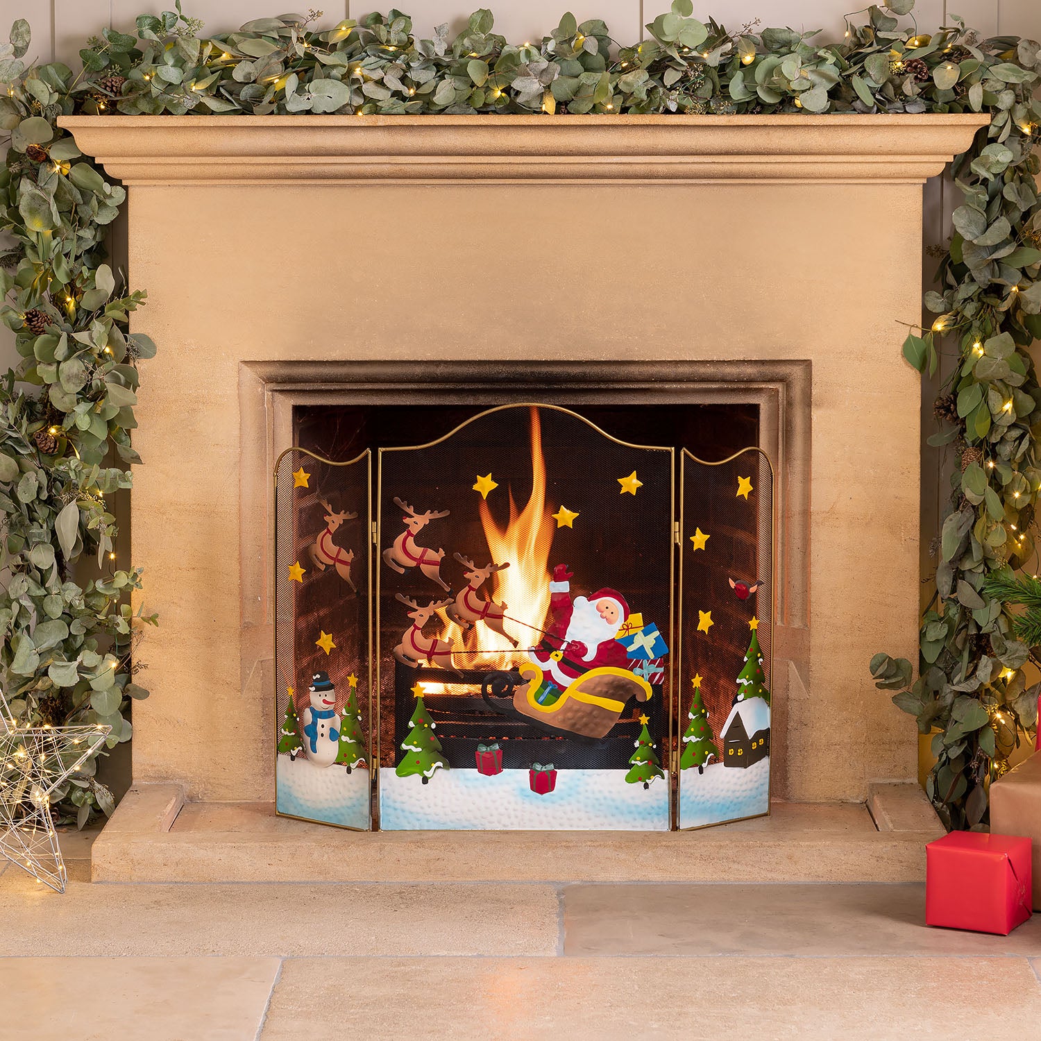 Christmas Fire Guard – 61cm Tall - Image 2