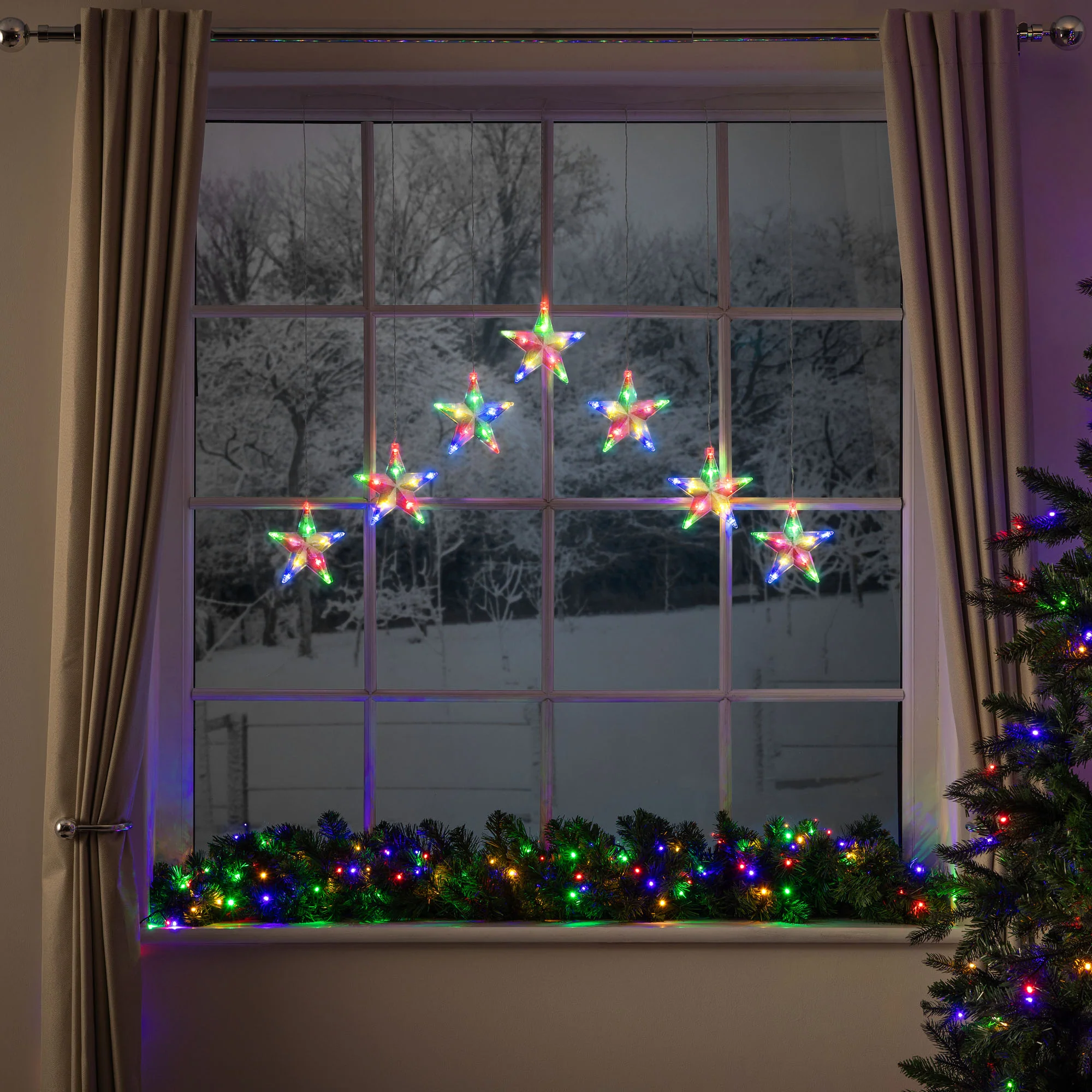 Christmas Star Curtain Lights - Image 8