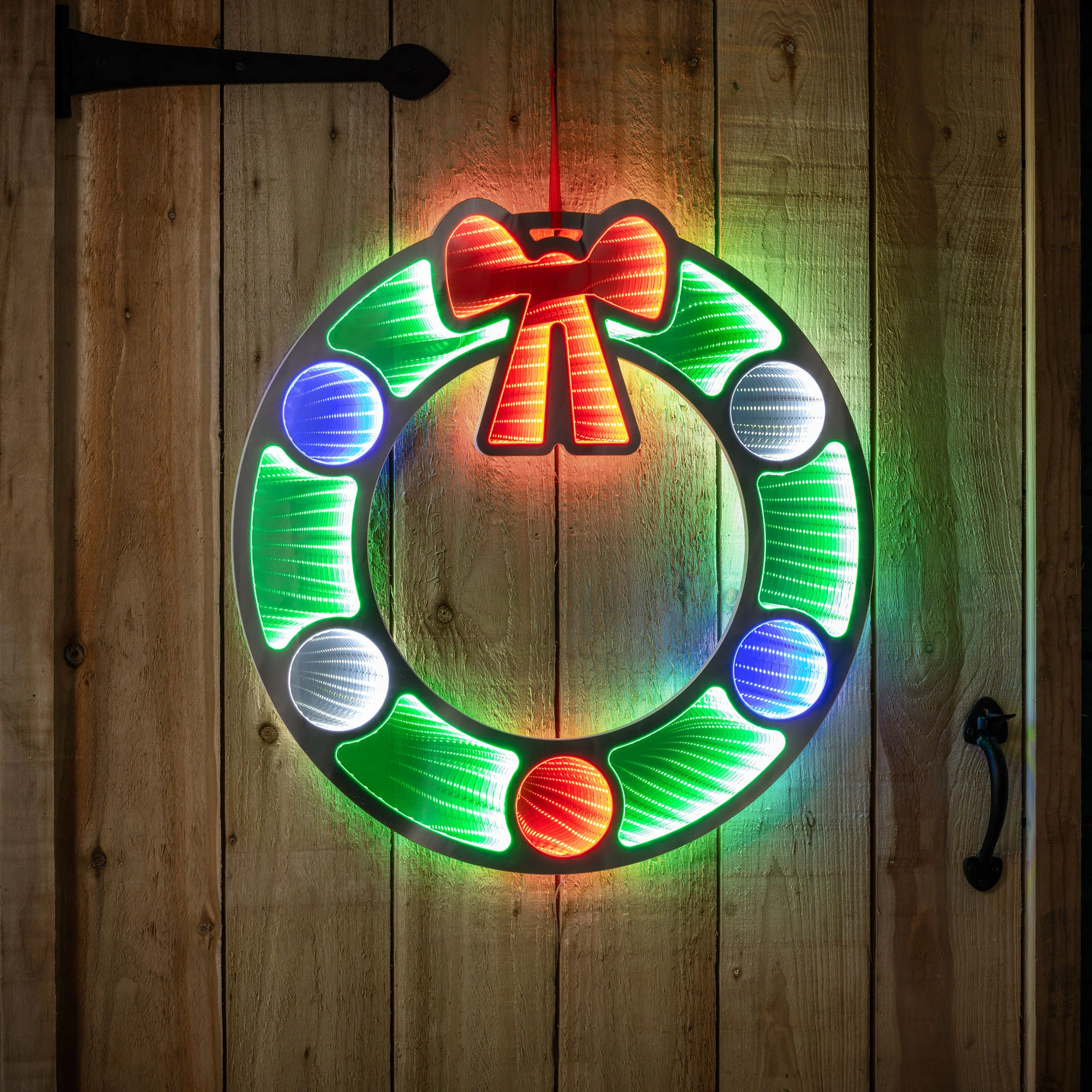Christmas Wreath Infinity Light (40cm) - Image 2