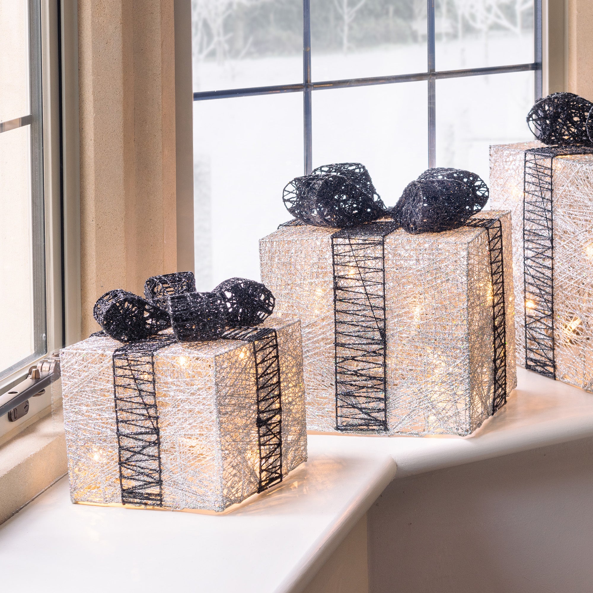 Cotton Light Up Christmas Parcels - Image 8